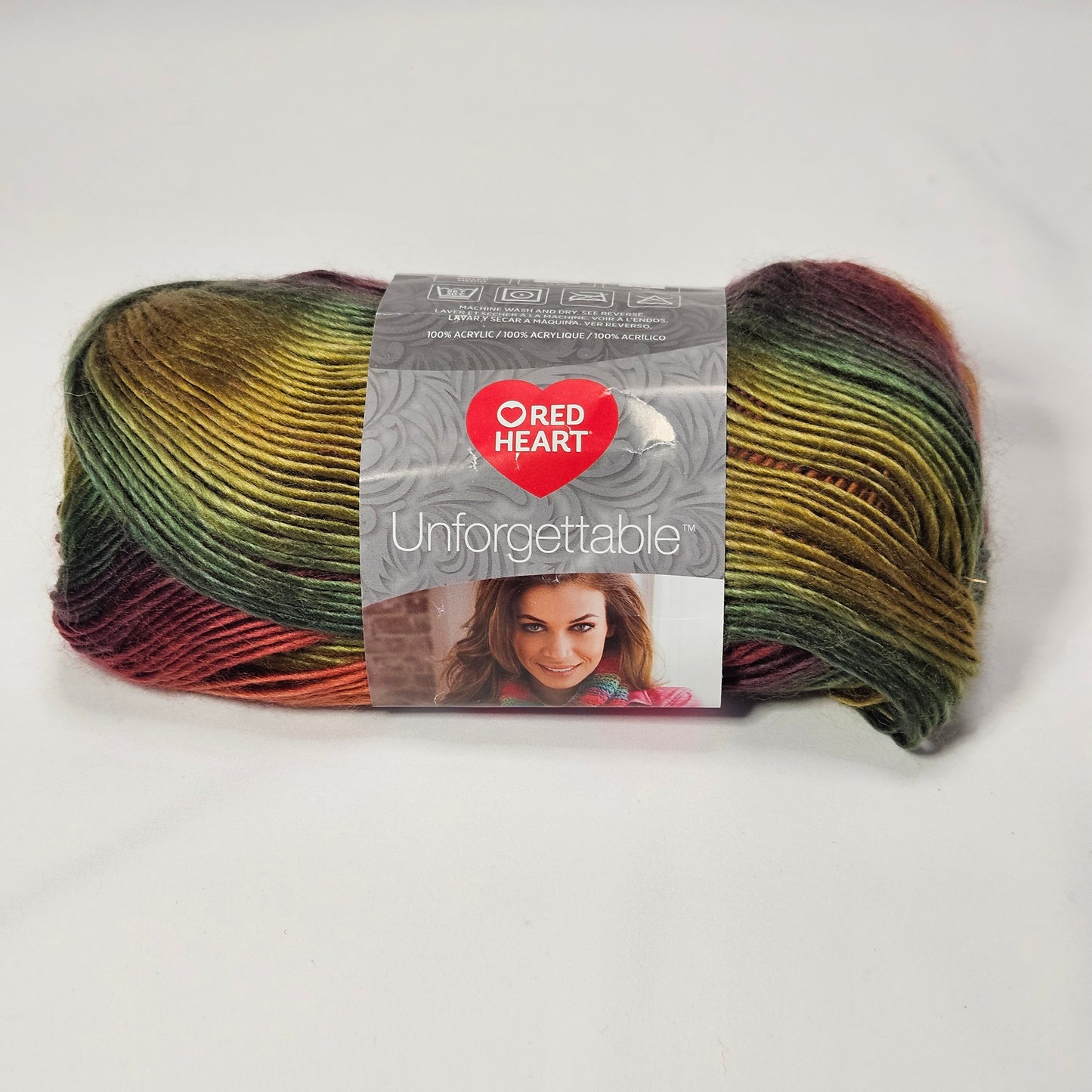 Red Heart Unforgettable acrylic yarn, Color, 4-medium