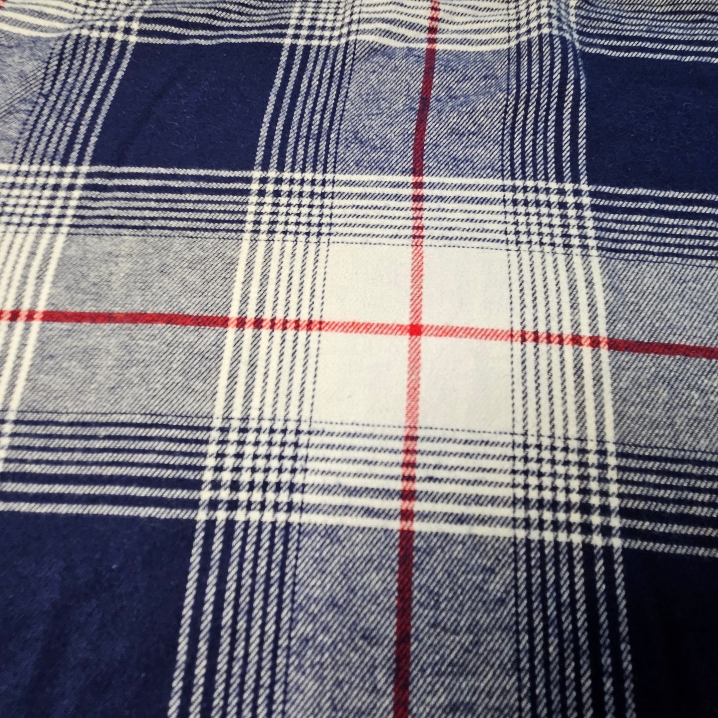 Natural Reflections blue plaid flannel long-sleeve shirt, 1X