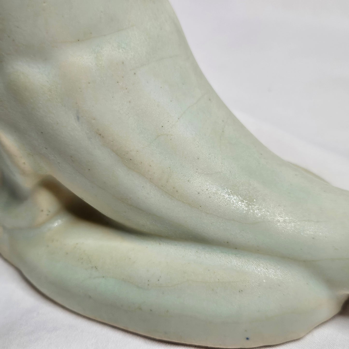 Vintage Niloak Cornucopia vase, 7" tall,