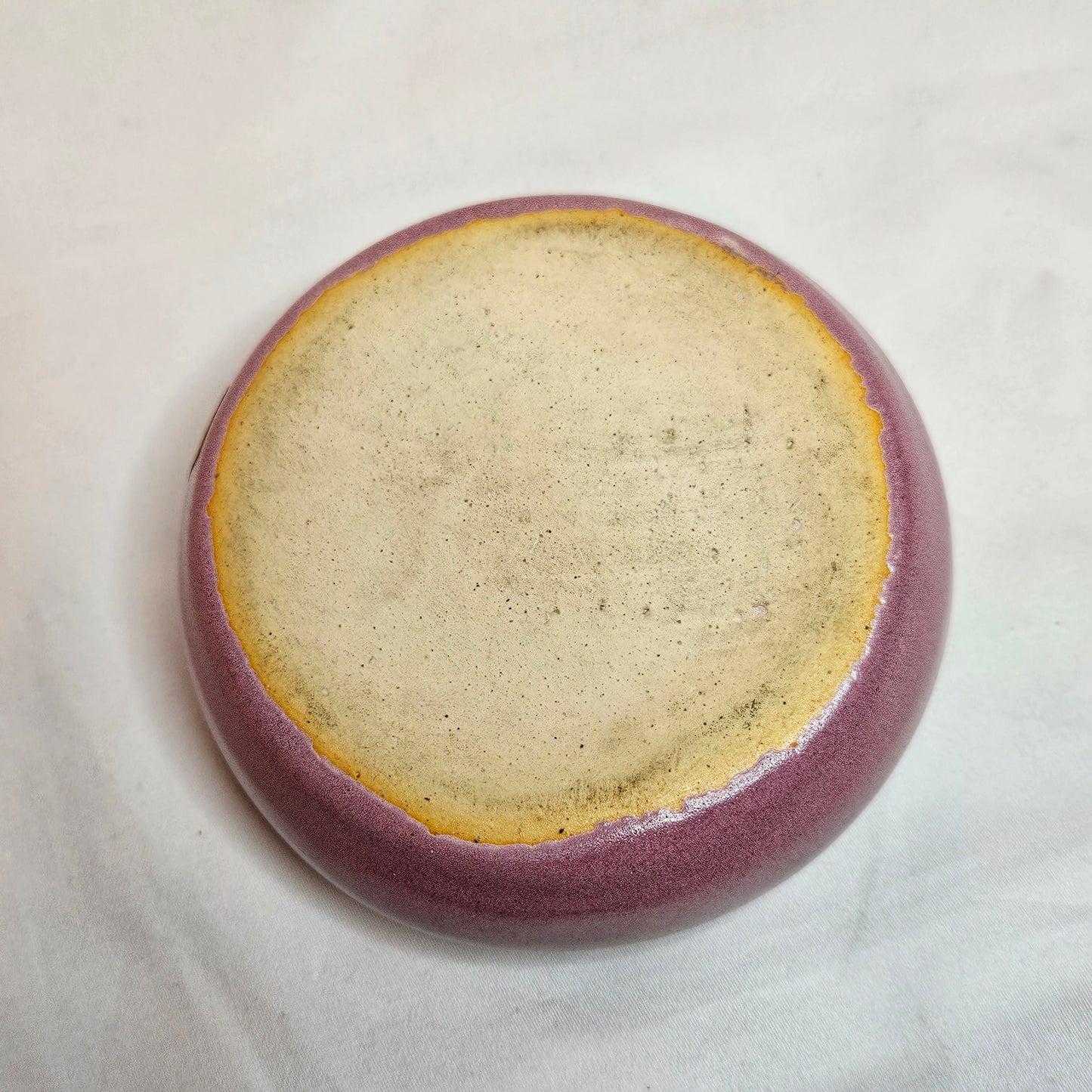 Vintage Niloak ash tray in Ozark Dawn II color, 1930s