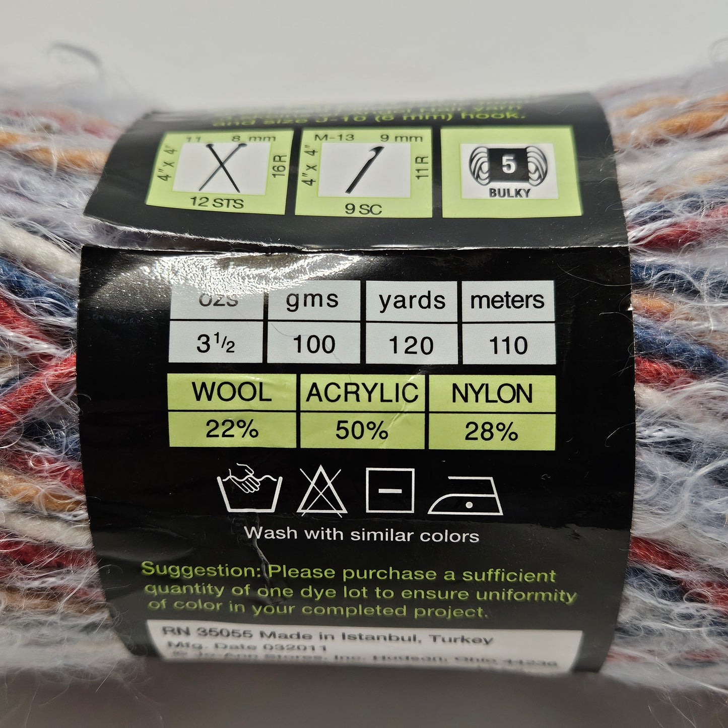 Sensations Angel Hair Stripes bulky yarn