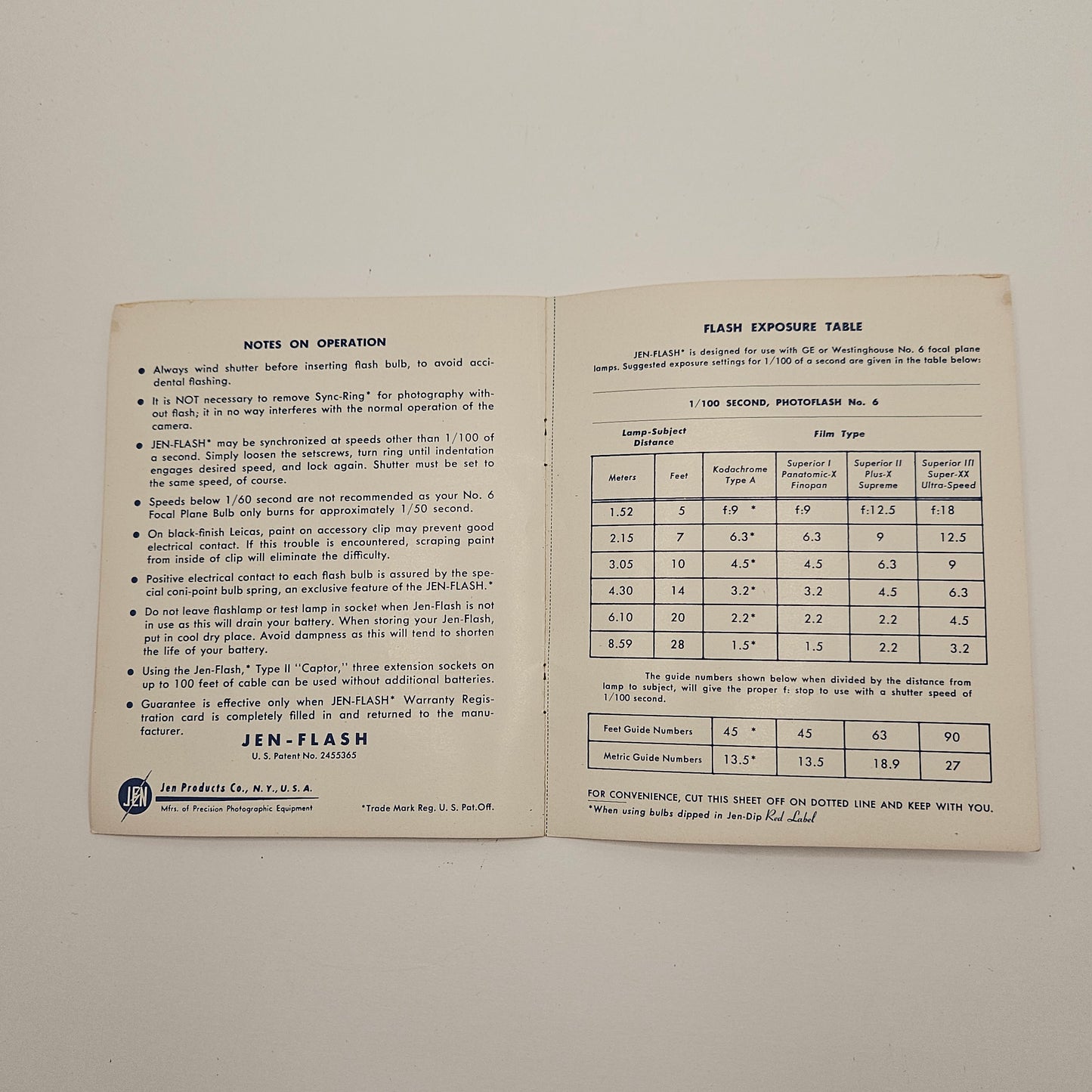 Jen-Flash Type II Captor Model 3F for  Leica IIIF Camera, Not tested