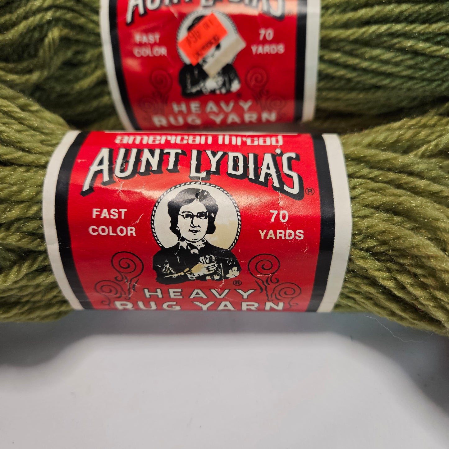 Vintage Aunt Lydia's Heavy Rug Yarn, various colors, lot of 6 skeins