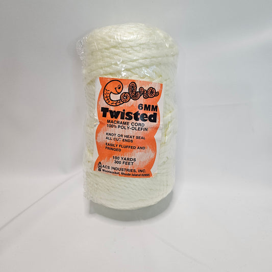 Cobra Twisted, 6mm macrame cord