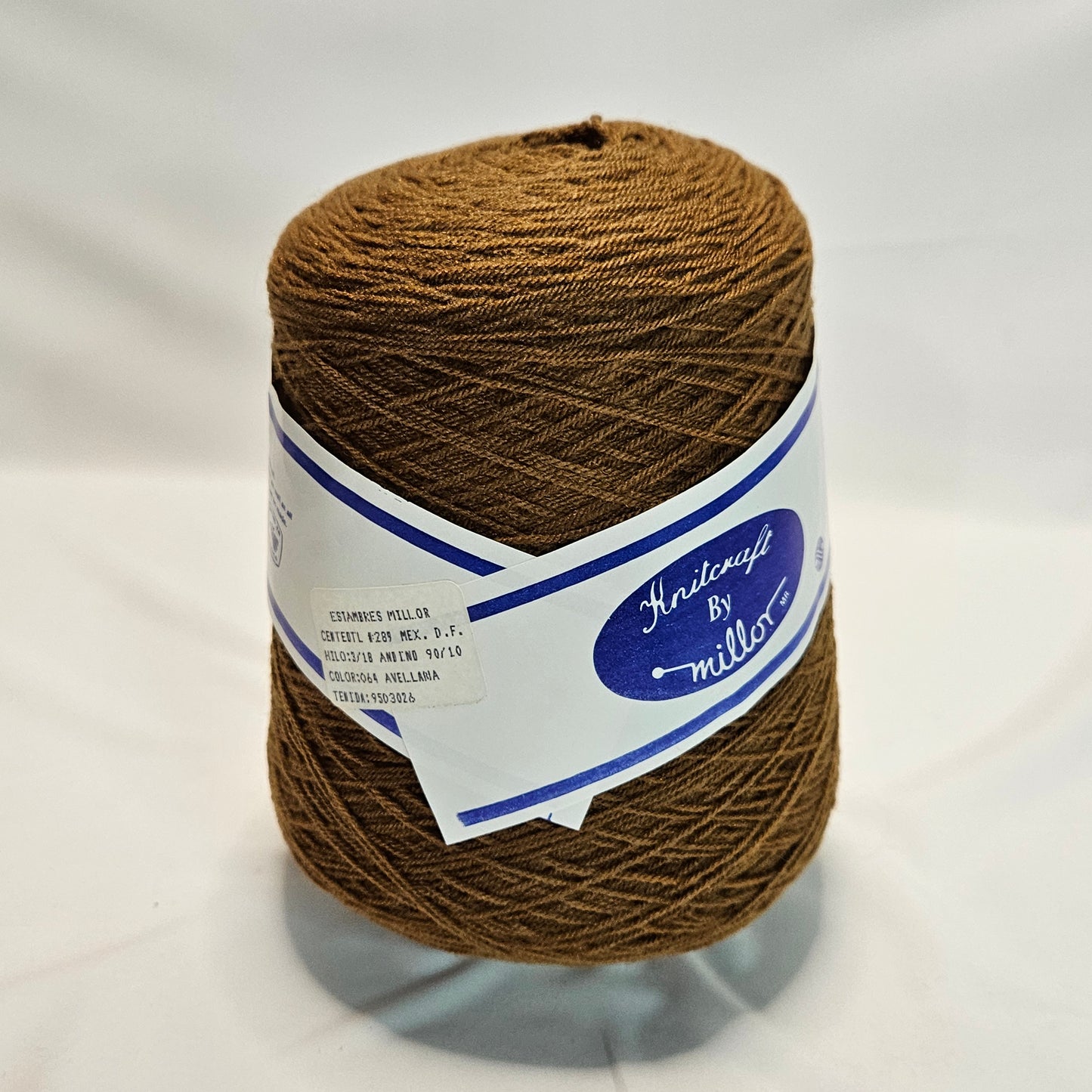 Andino yarn, Knitcraft by Millor, 75% Acrylic 25% Nylon, 1 cone Color Avellana