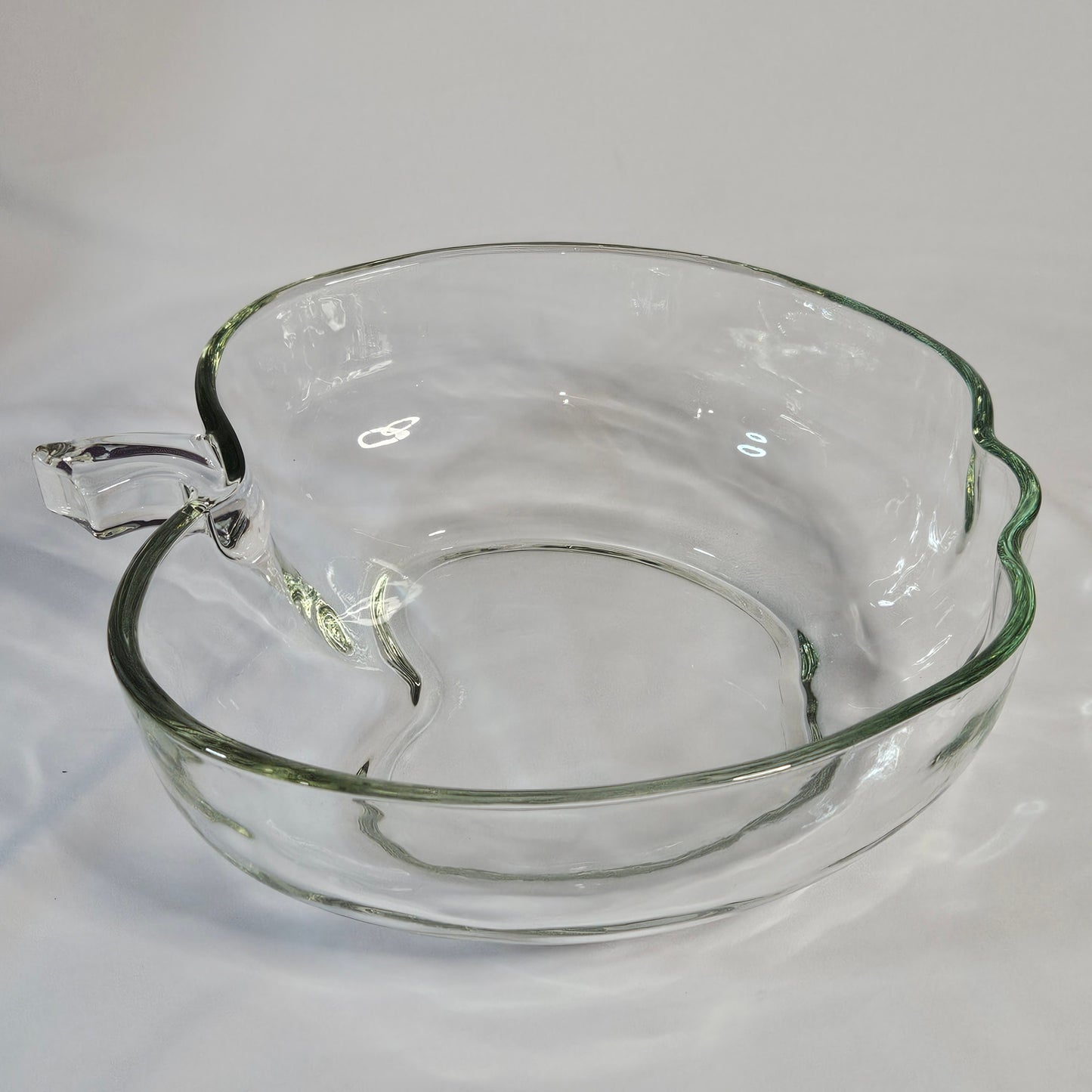 Vintage Apple glass serving bowl