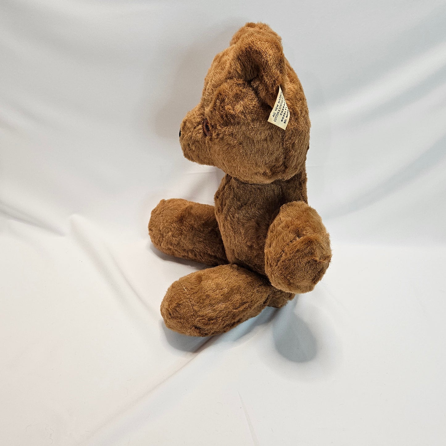 Vintage Designed by Character Brown Teddy Bear, 12 inches tall