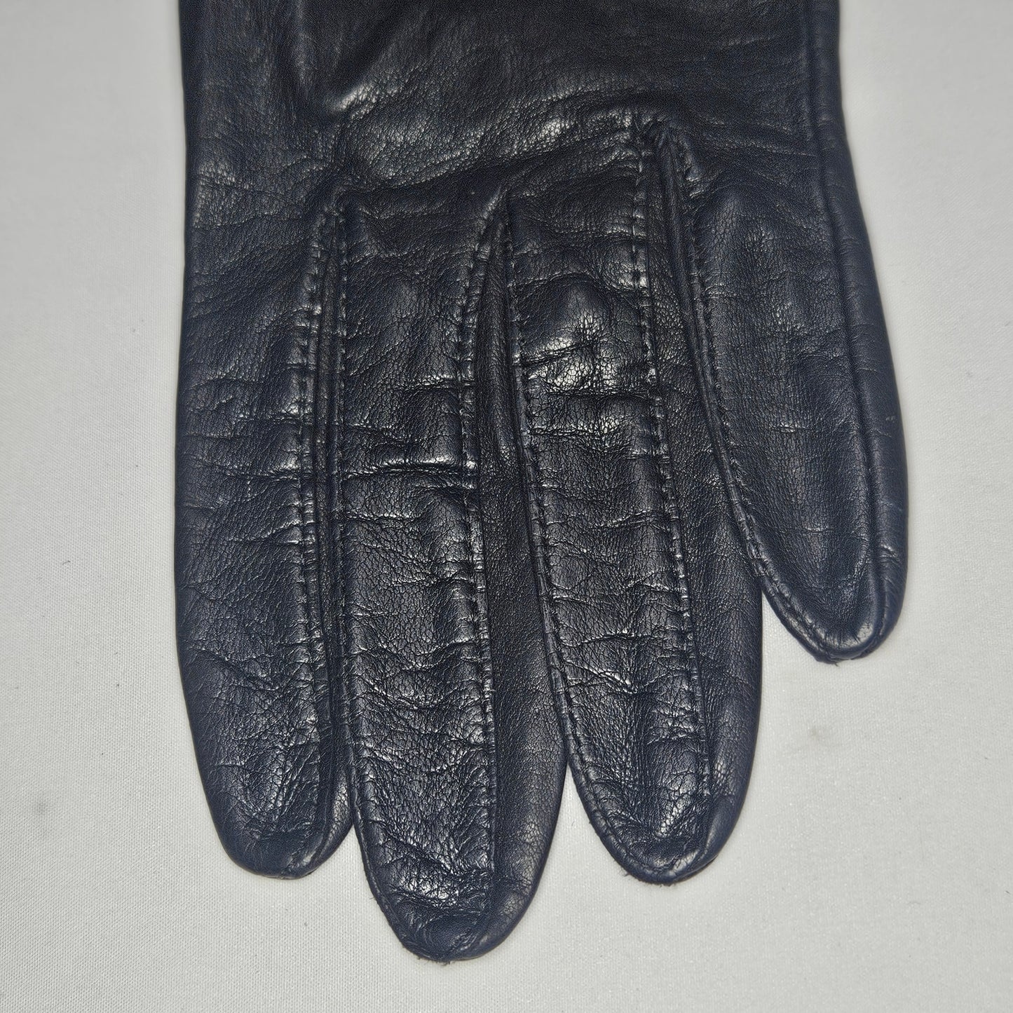 Vintage women's black leather gloves, Grandoe, size 7
