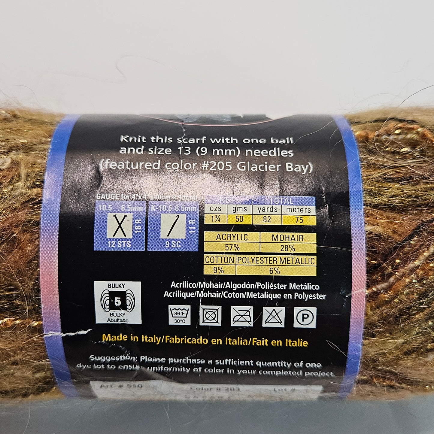 Moonlight Mohair, Lion Brand,various colors, Mohair blend yarn
