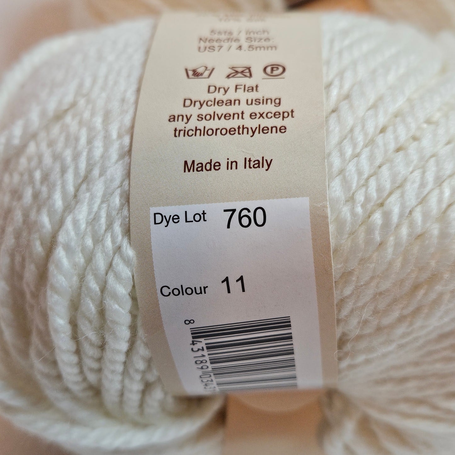 Queensland Collection Leche yarn, Extra Fine Merino Wool blend, Lot of 6 balls
