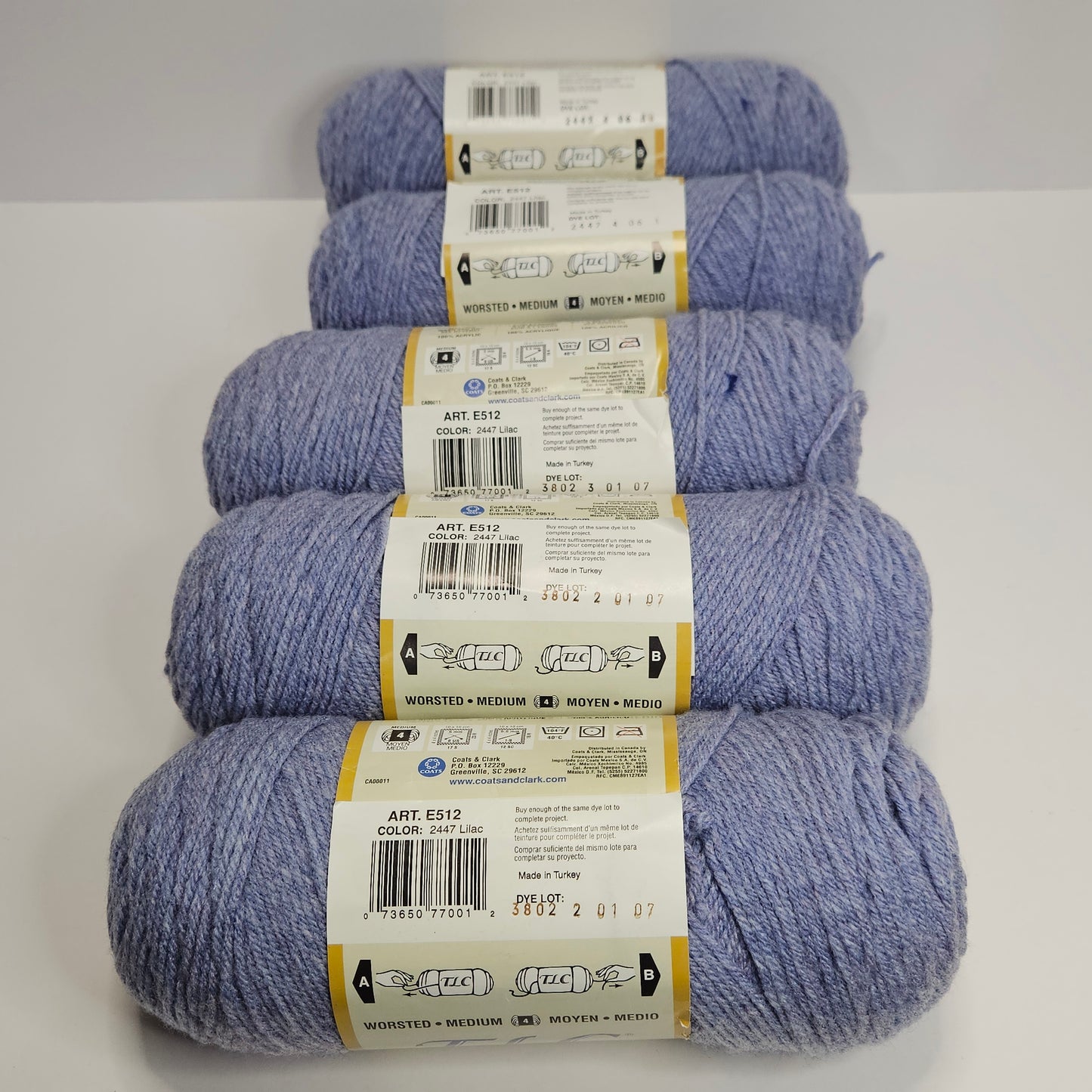 TLC Heathers Yarn in Lilac