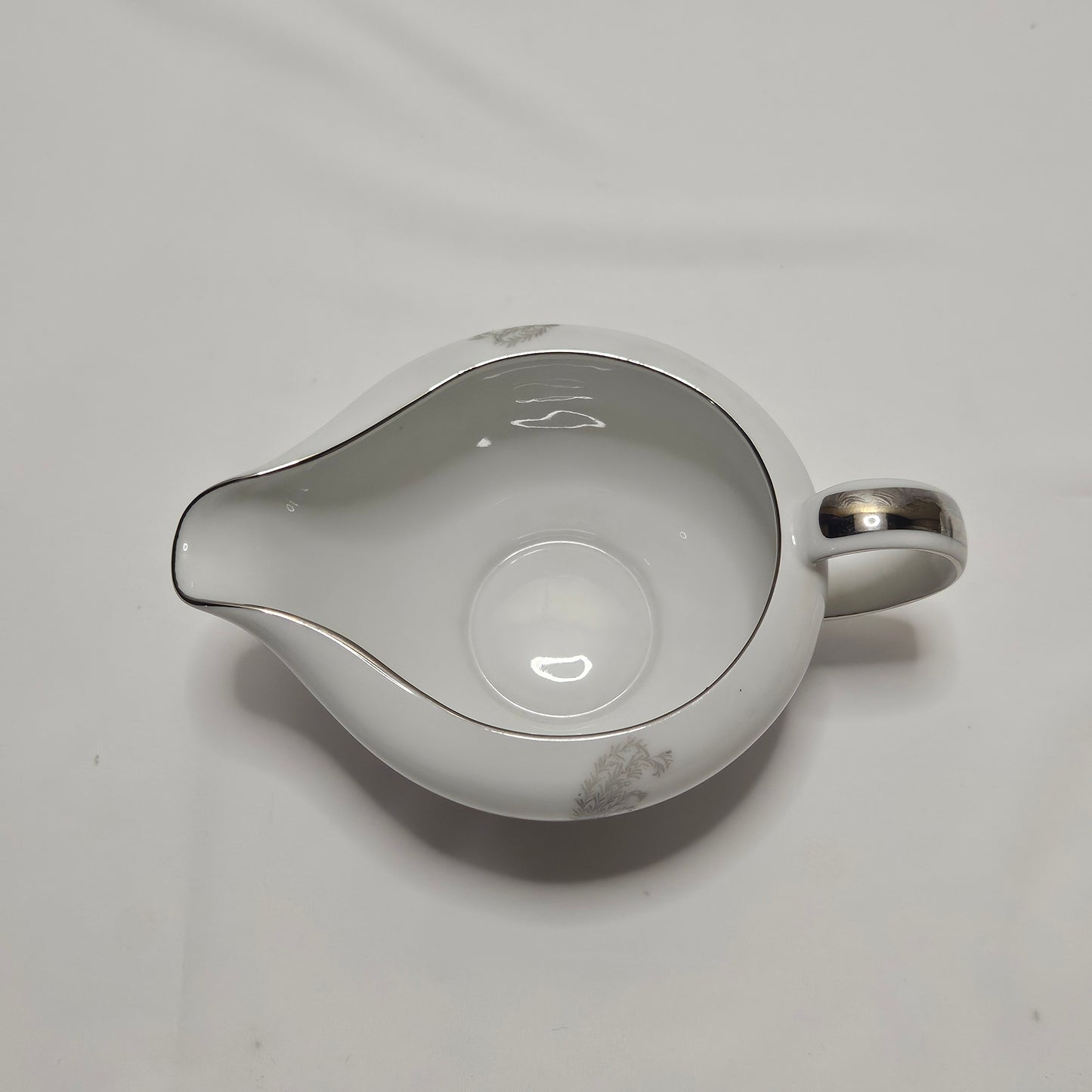 Wentworth China Silver Wheat sugar bowl and cream pitcher set