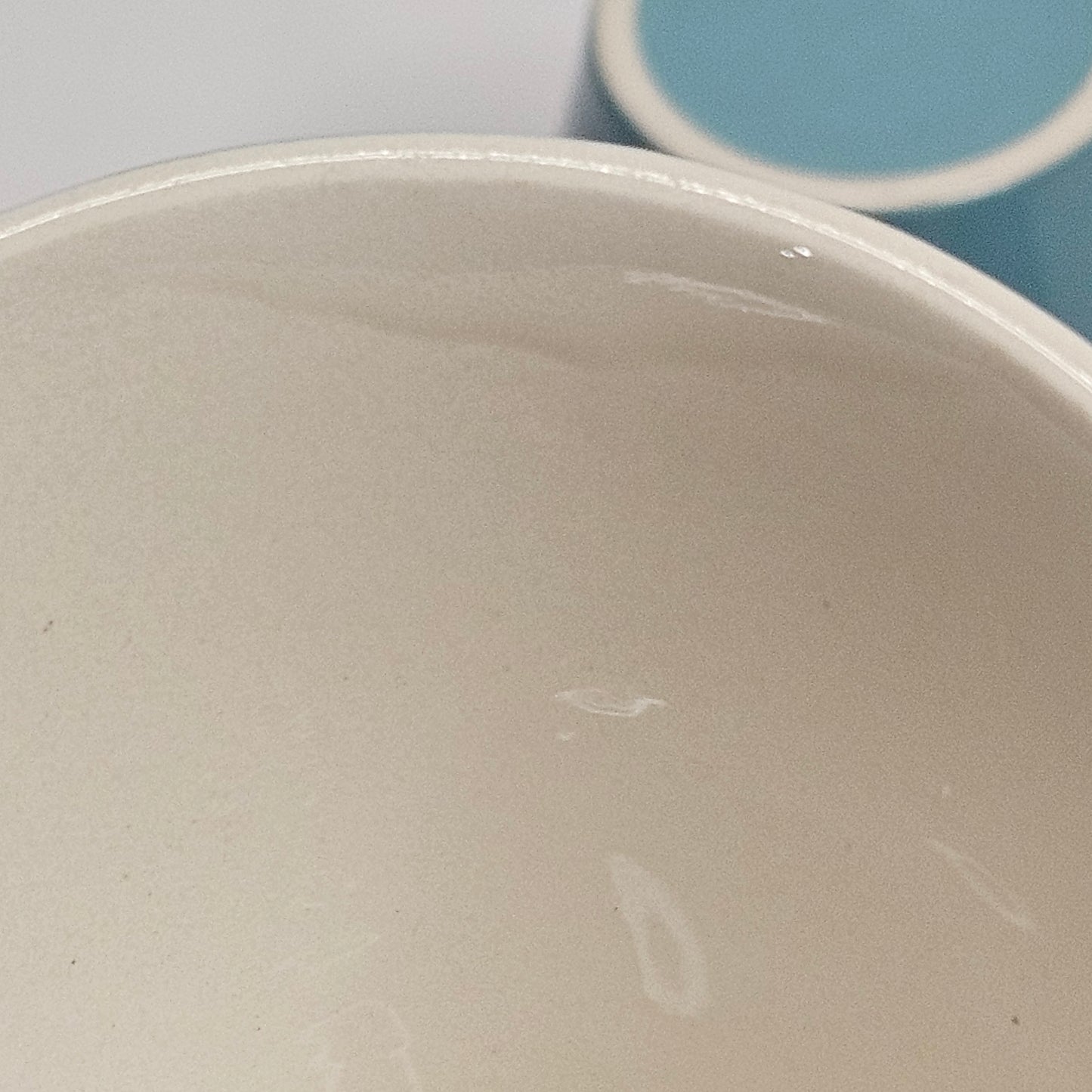 Vintage blue ceramic coffee cups, set of 10 cups