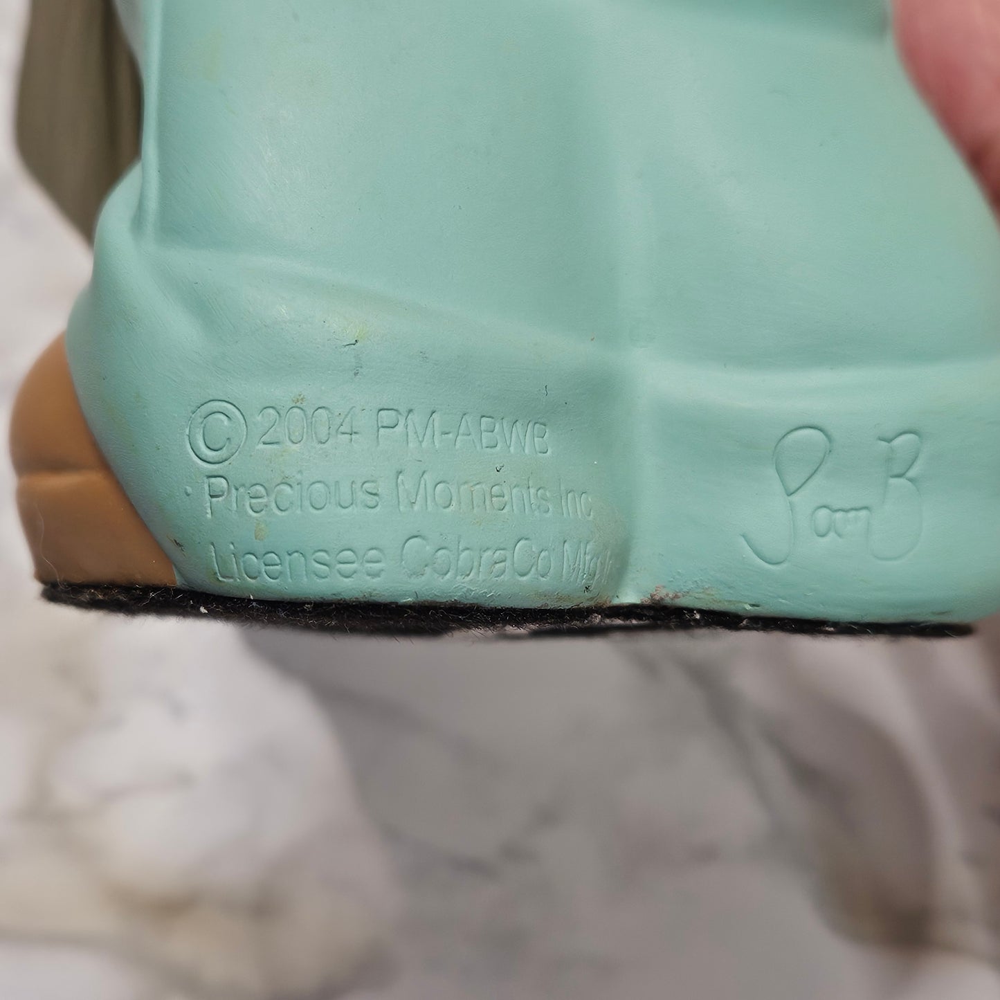 Precious Moments 10" figurine, Angel Boy with Wheelbarrow