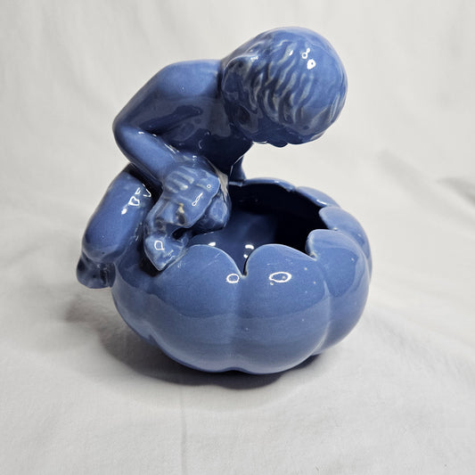 Niloak Peter Pan Bowl, Joe Alley design, Niloak low relief, early 1940s