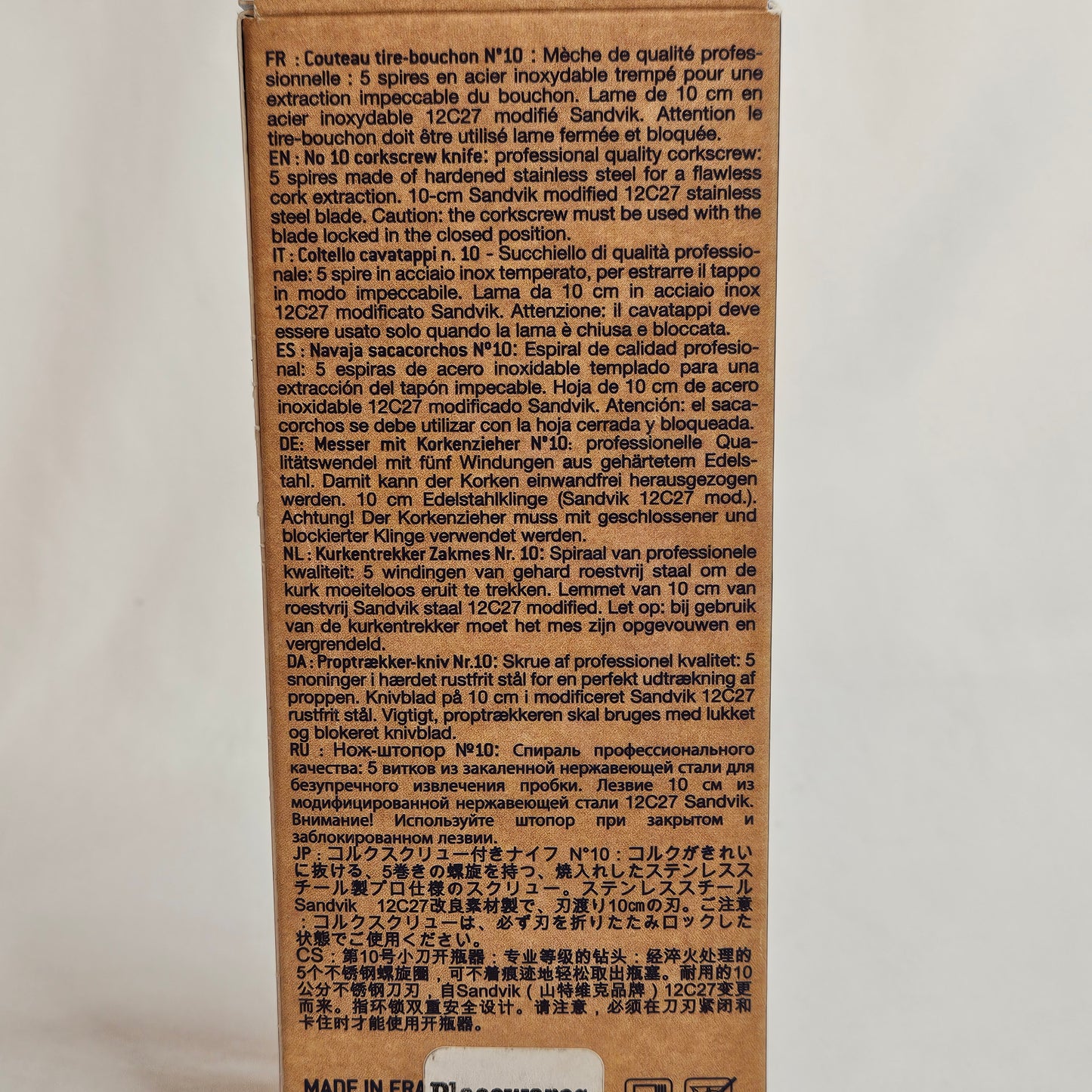 Opinel No 10 Corkscrew Knife