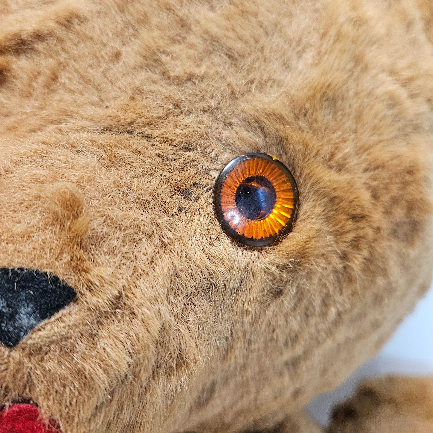 Vintage Designed by Character Brown Teddy Bear, 12 inches tall