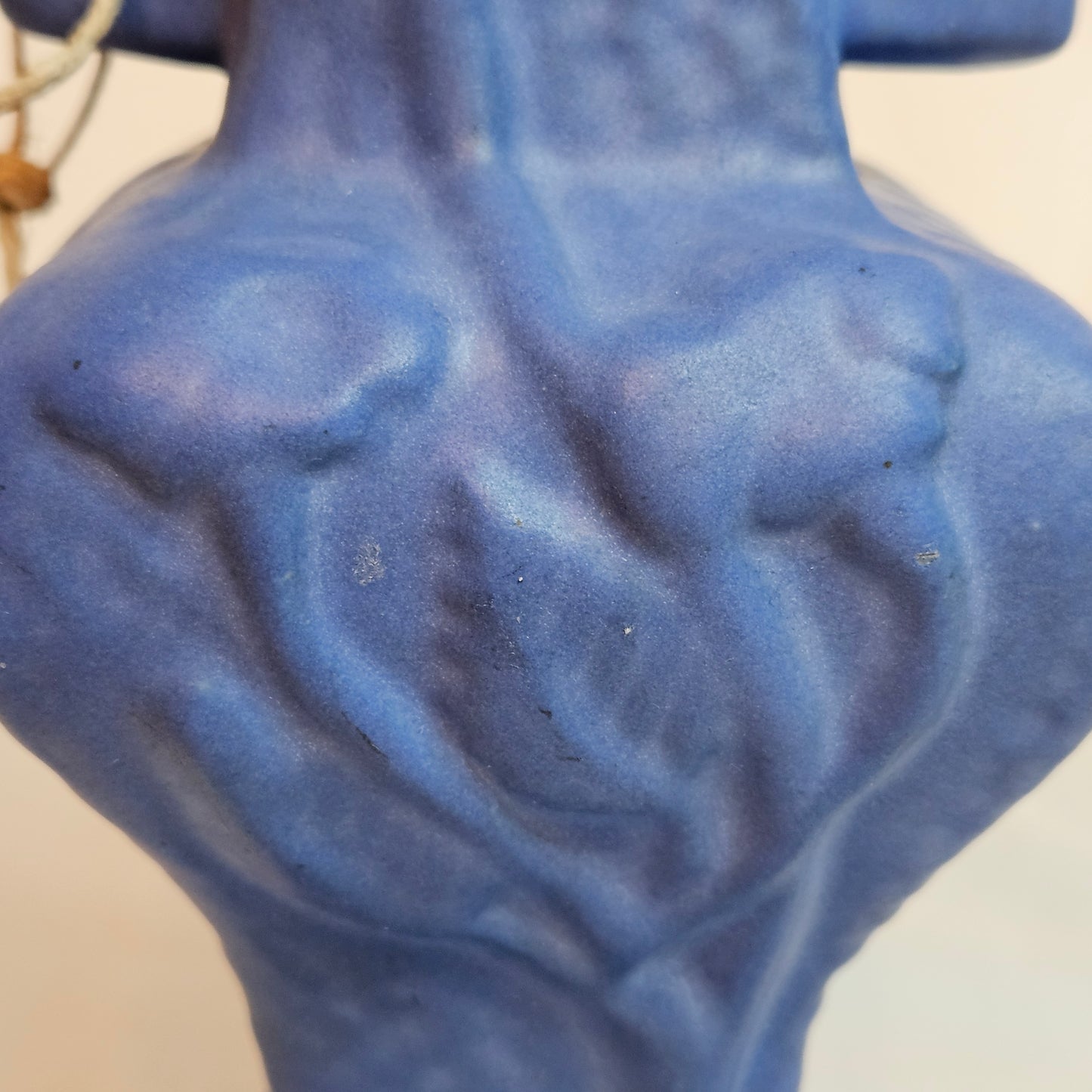 Vintage Niloak Handled Vase in Ozark Blue, 1940s