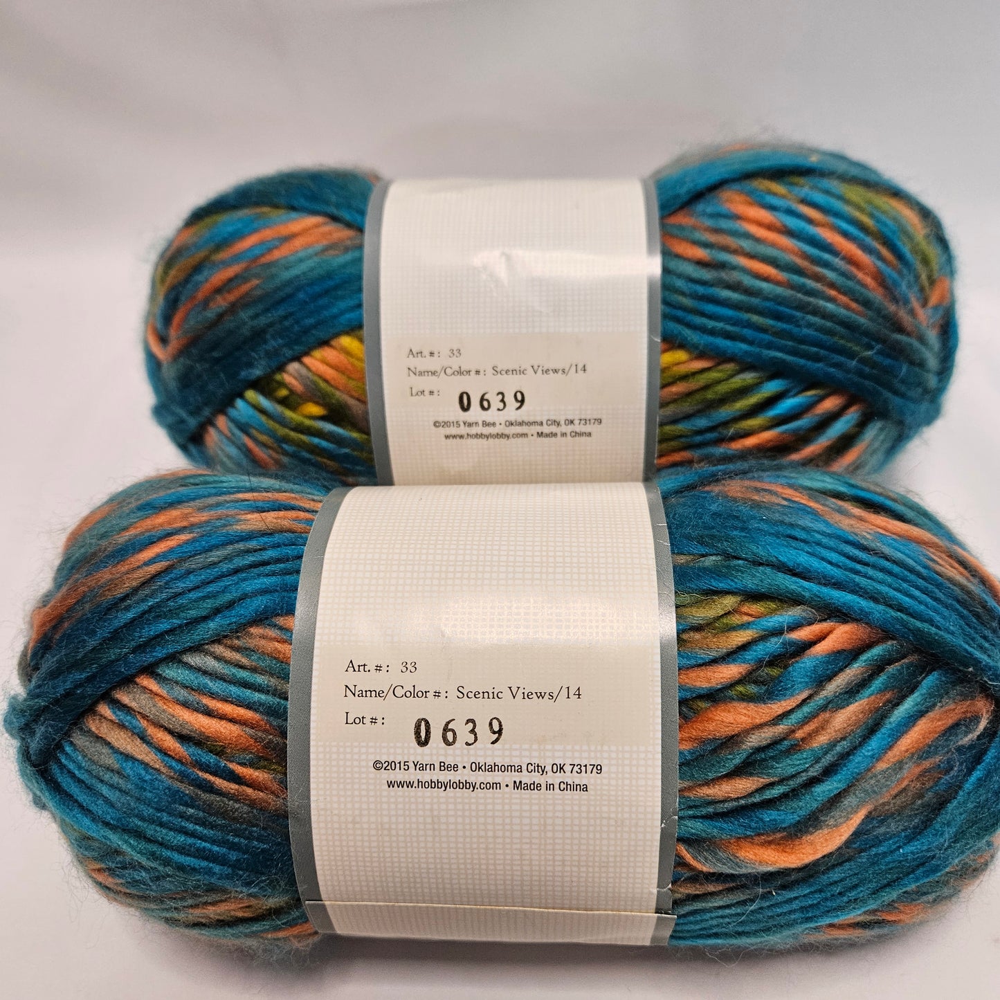 Yarn Bee Wildstreak acrylic yarn, various colors