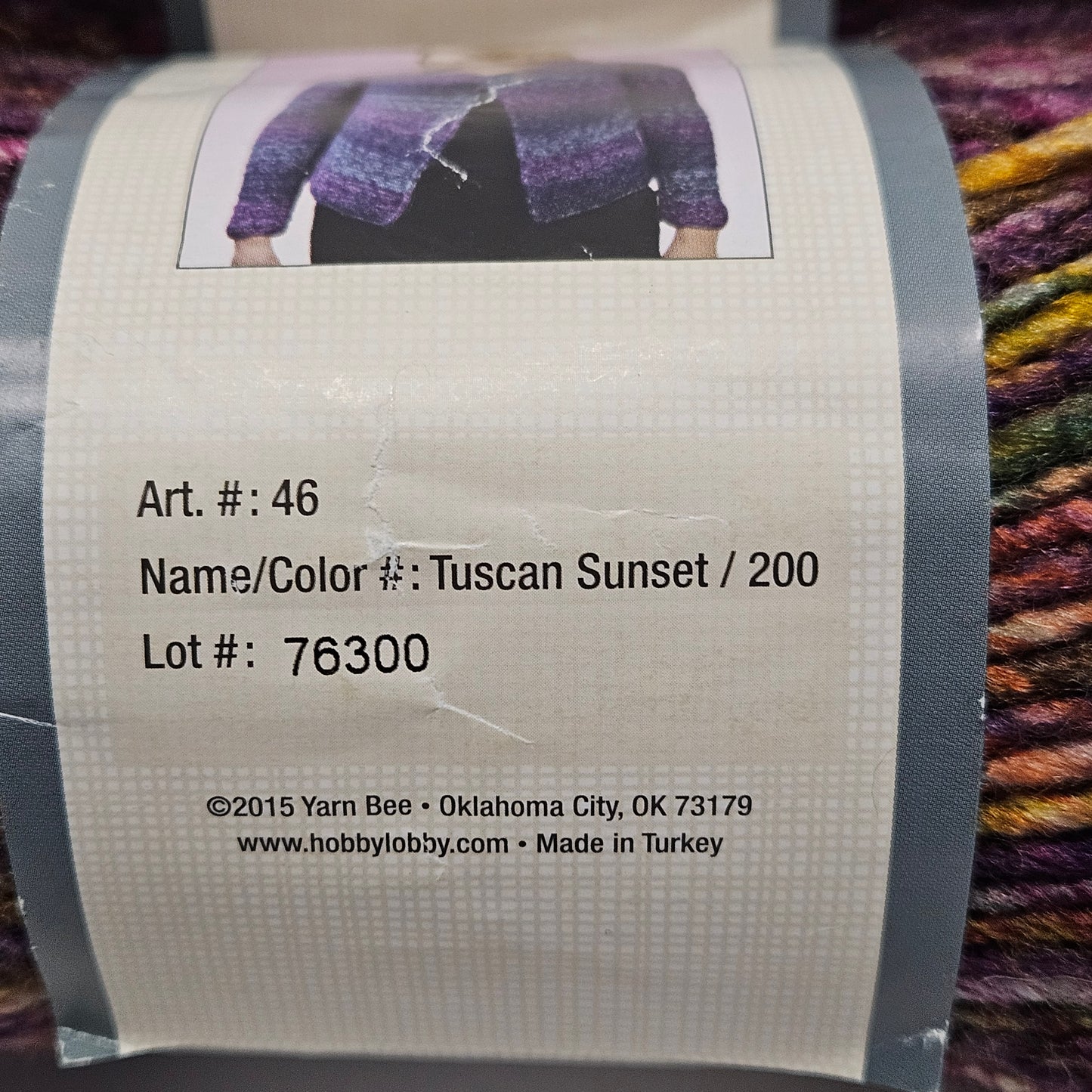 Yarn Bee Aurora Borealis acrylic yarn, various colors