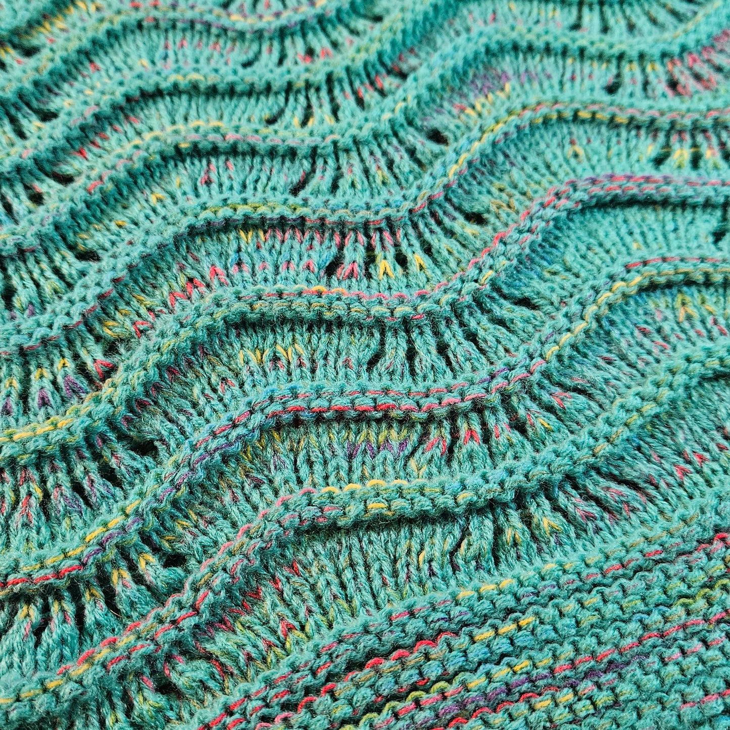Children's Mermaid tail blanket in a soft acrylic yarn.