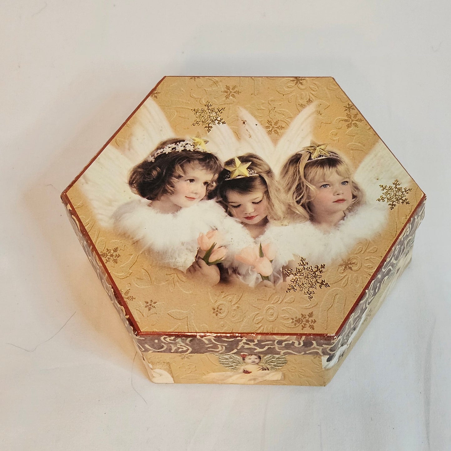 Vintage Kathleen Francour Ornaments, set of 6 ornaments in original box
