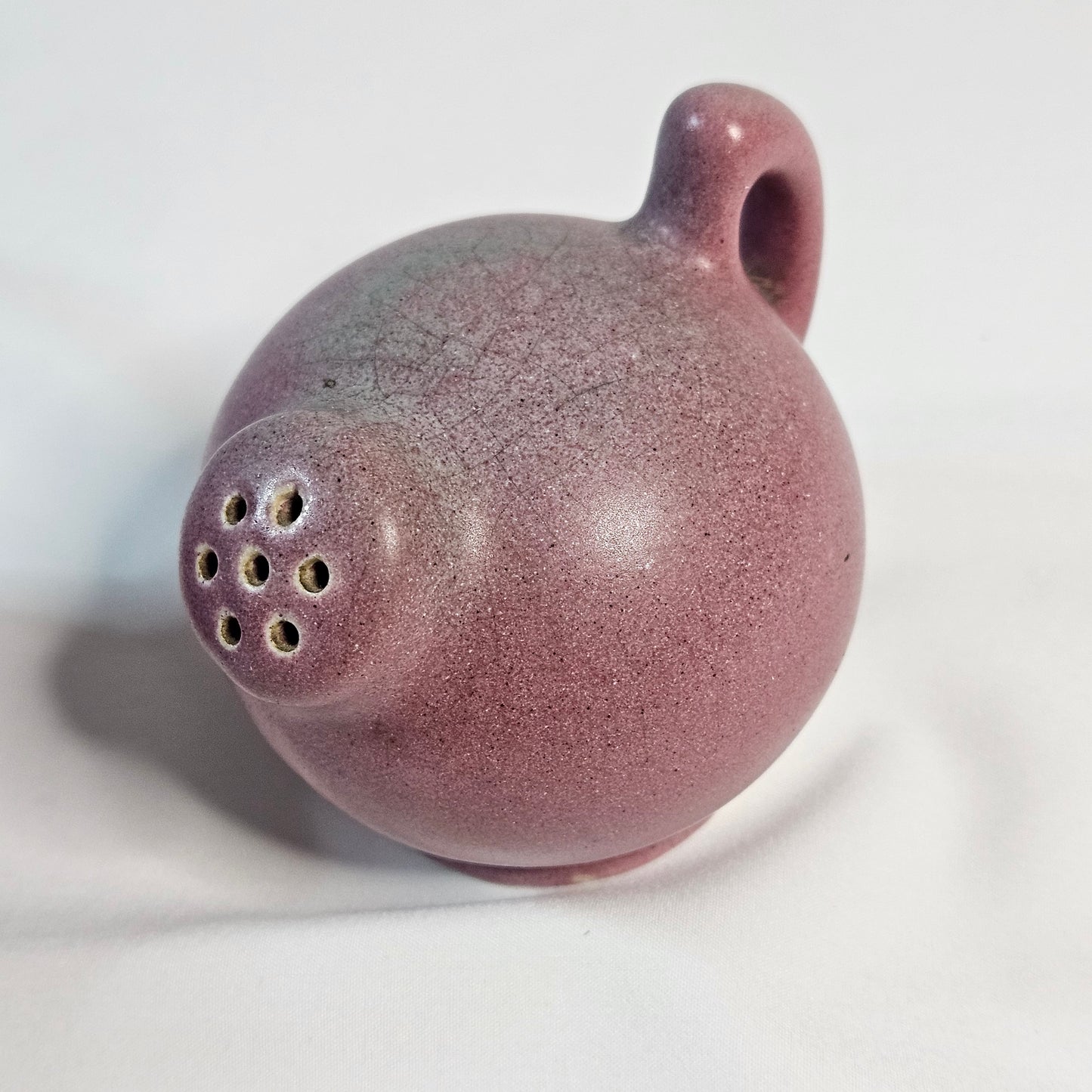 Niloak Pottery, vintage round salt and pepper shakers,  1940s