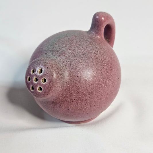 Niloak Pottery, vintage round salt and pepper shakers,  1940s