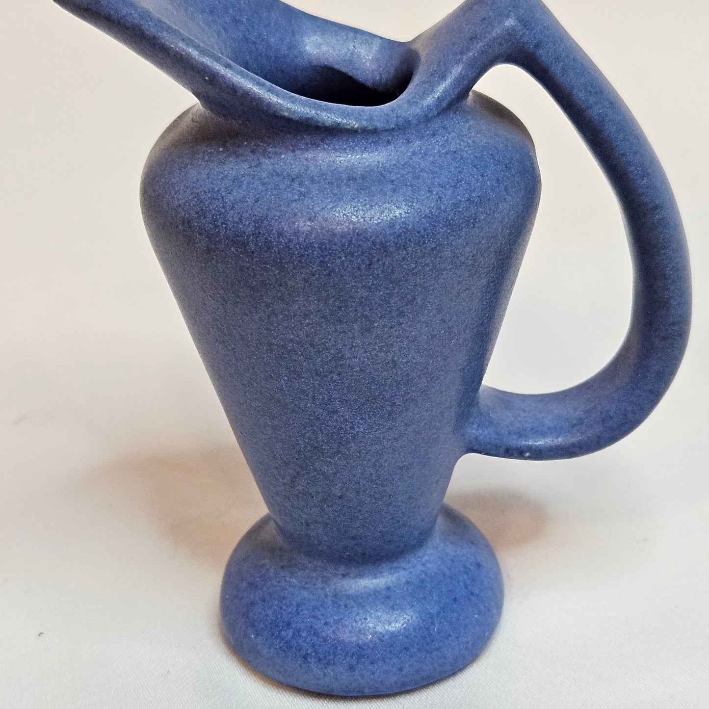 Vintage Niloak Pottery miniature pitchers, 3.25 inches tall