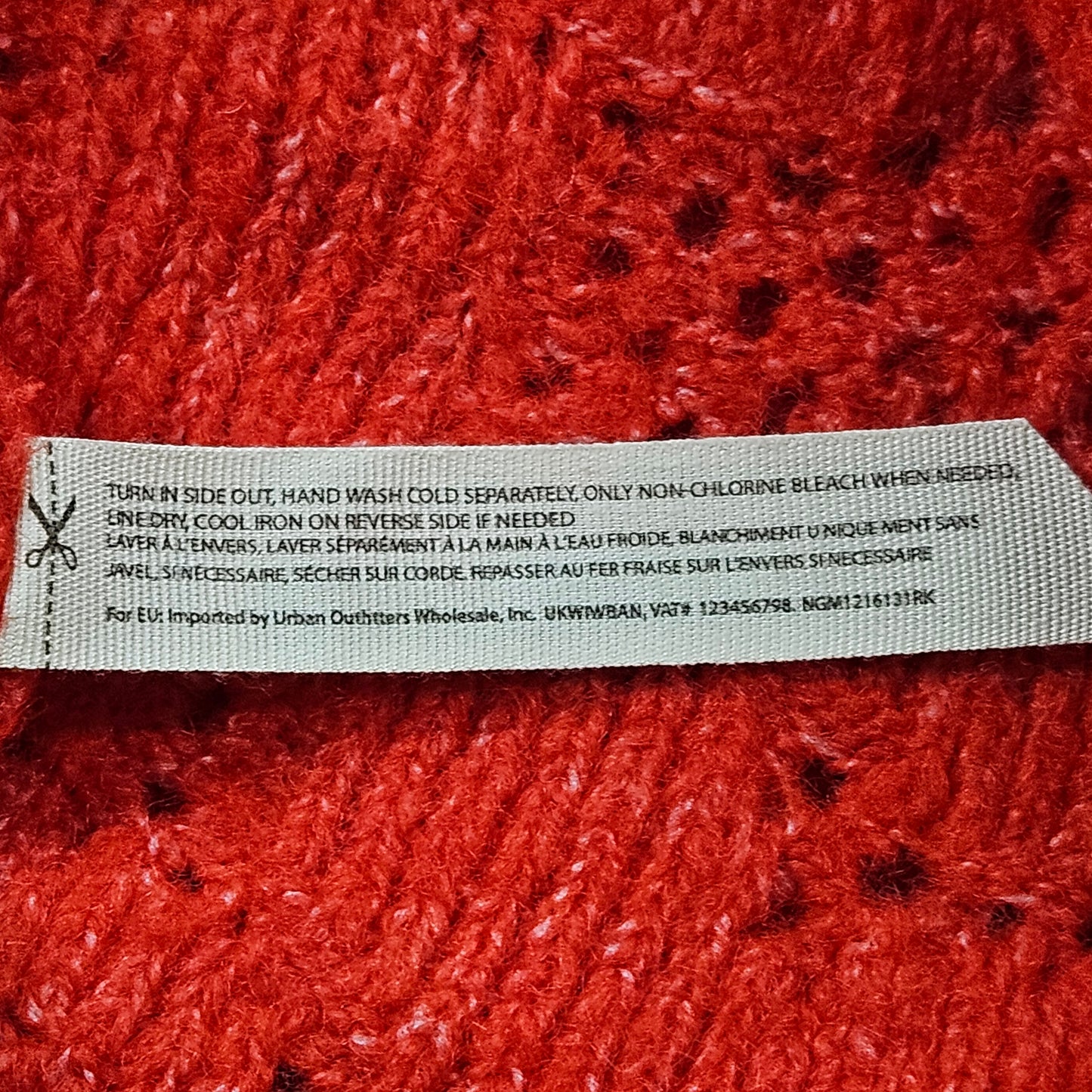 Free People, Intimately Free red oversize sweater, XS/S