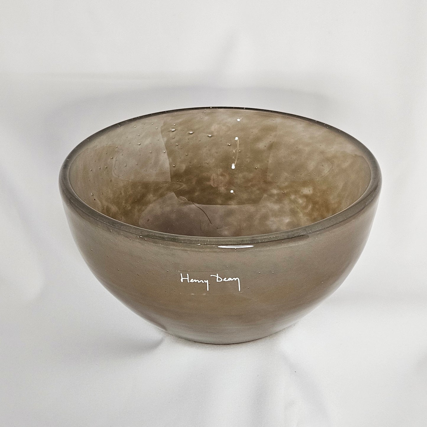 Henry Dean art glass bowl, signed