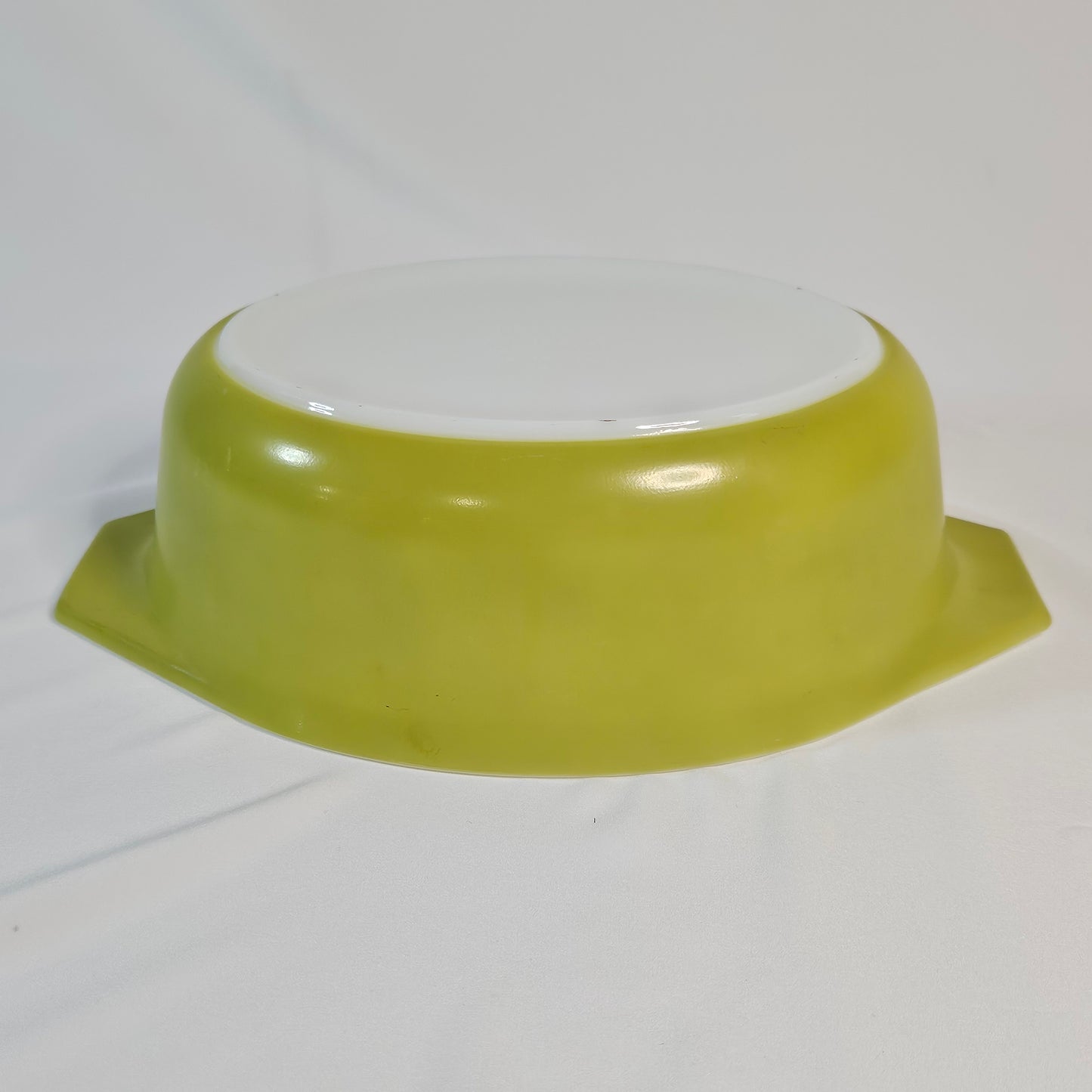 Vintage Pyrex Verde Olive Green Oval Casserole Baking Dish, 1.5 QT w/lid #043