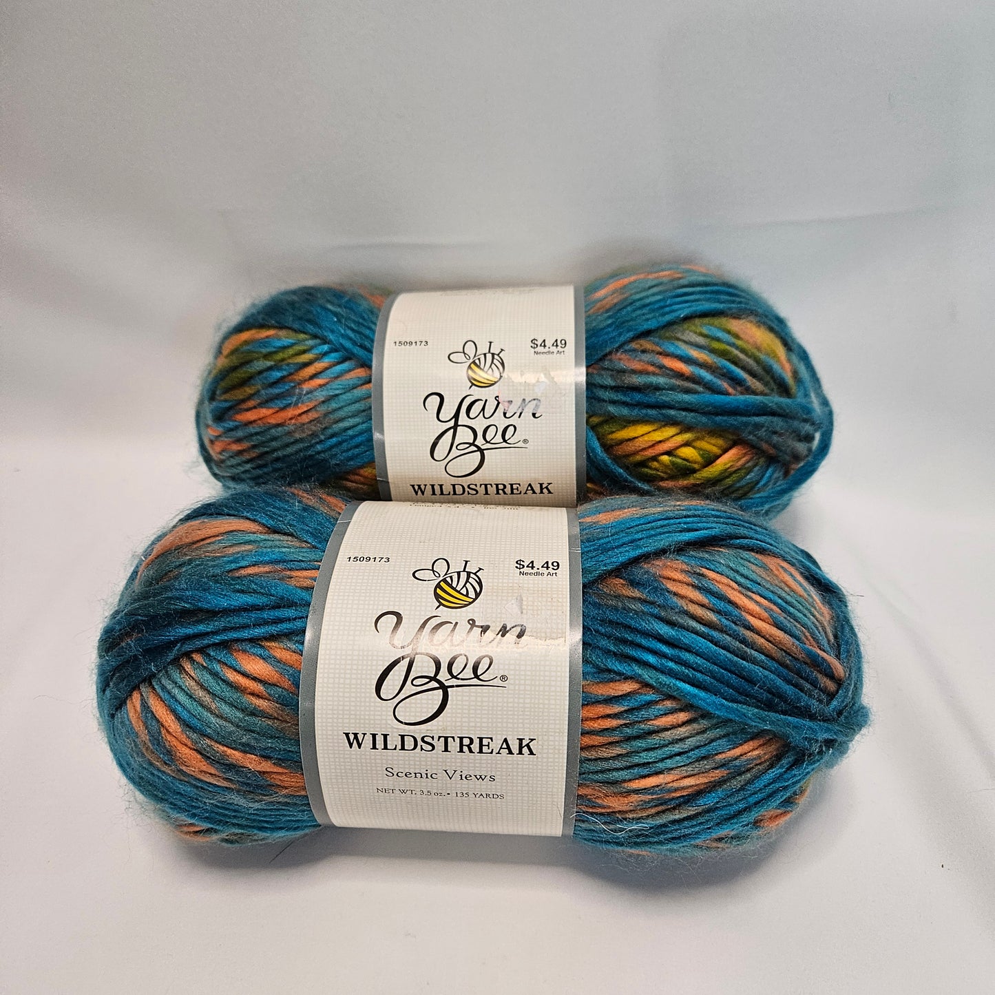 Yarn Bee Wildstreak acrylic yarn, various colors
