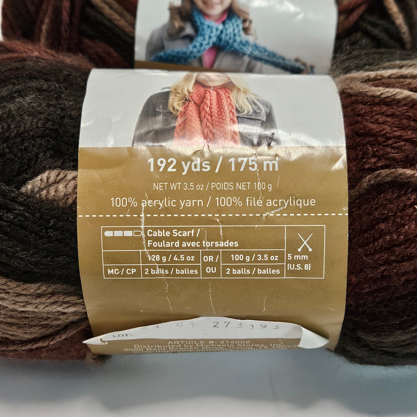Loops & Threads Impeccable Acrylic yarn, various colors