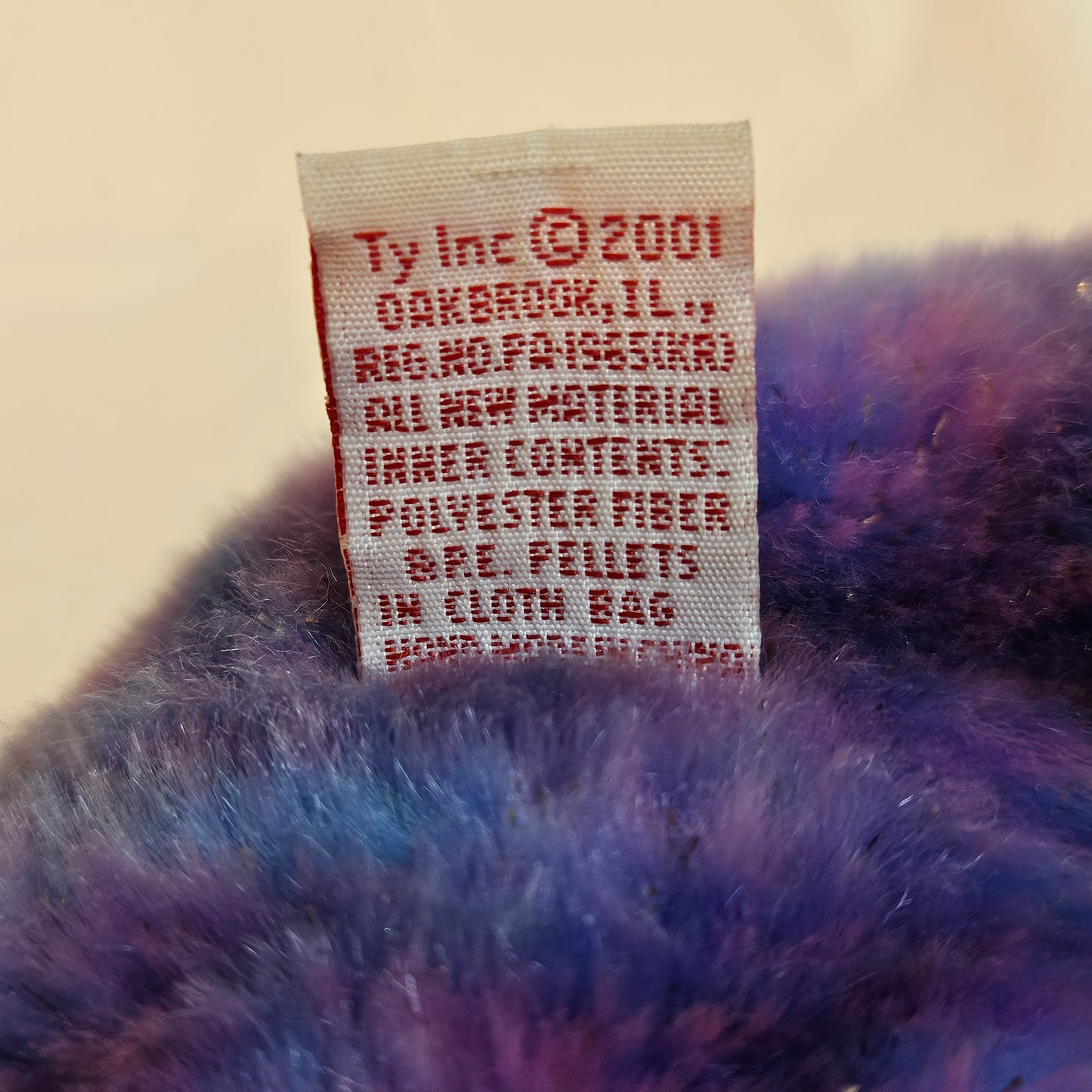 Vintage Clubby IV Purple Bear by Ty "Beanie Babies Official Club", 2001