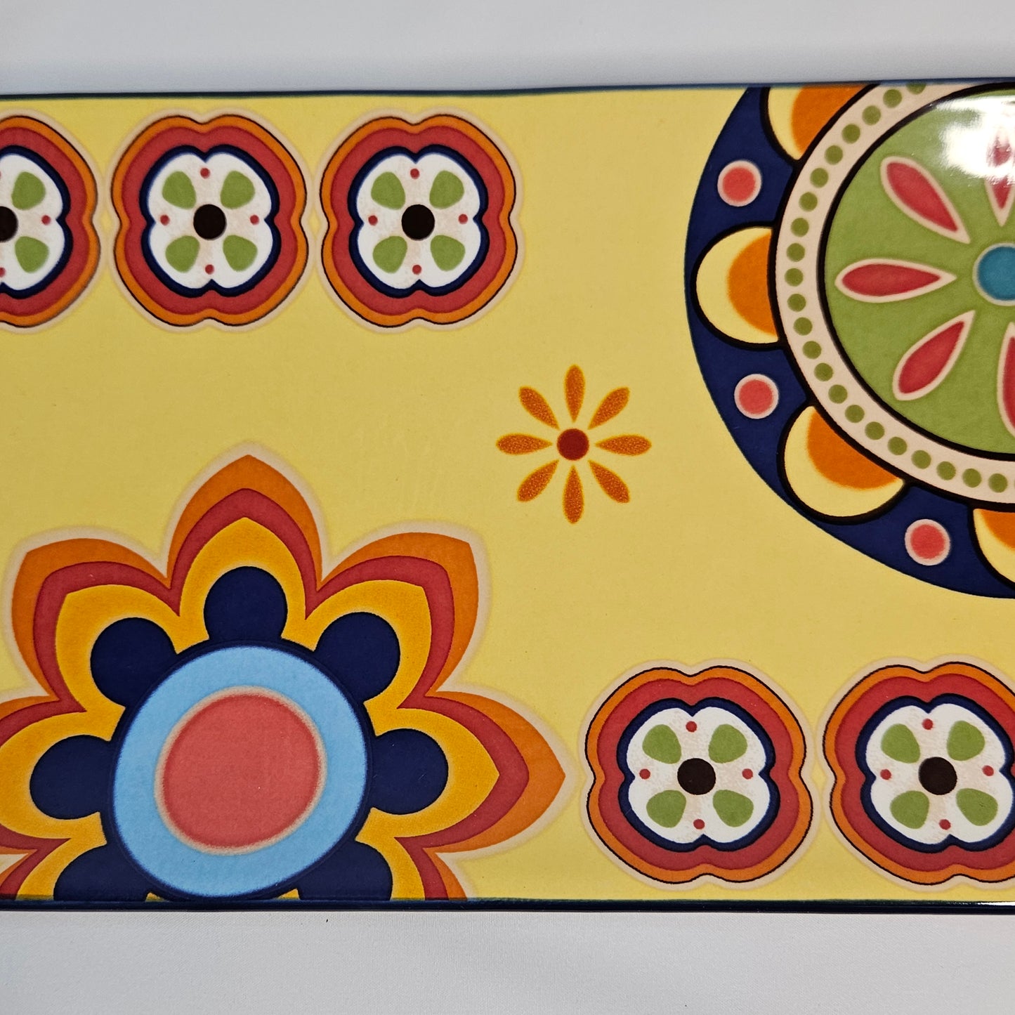 Bico Tunisian serving tray, ceramic,  5.5 x 14