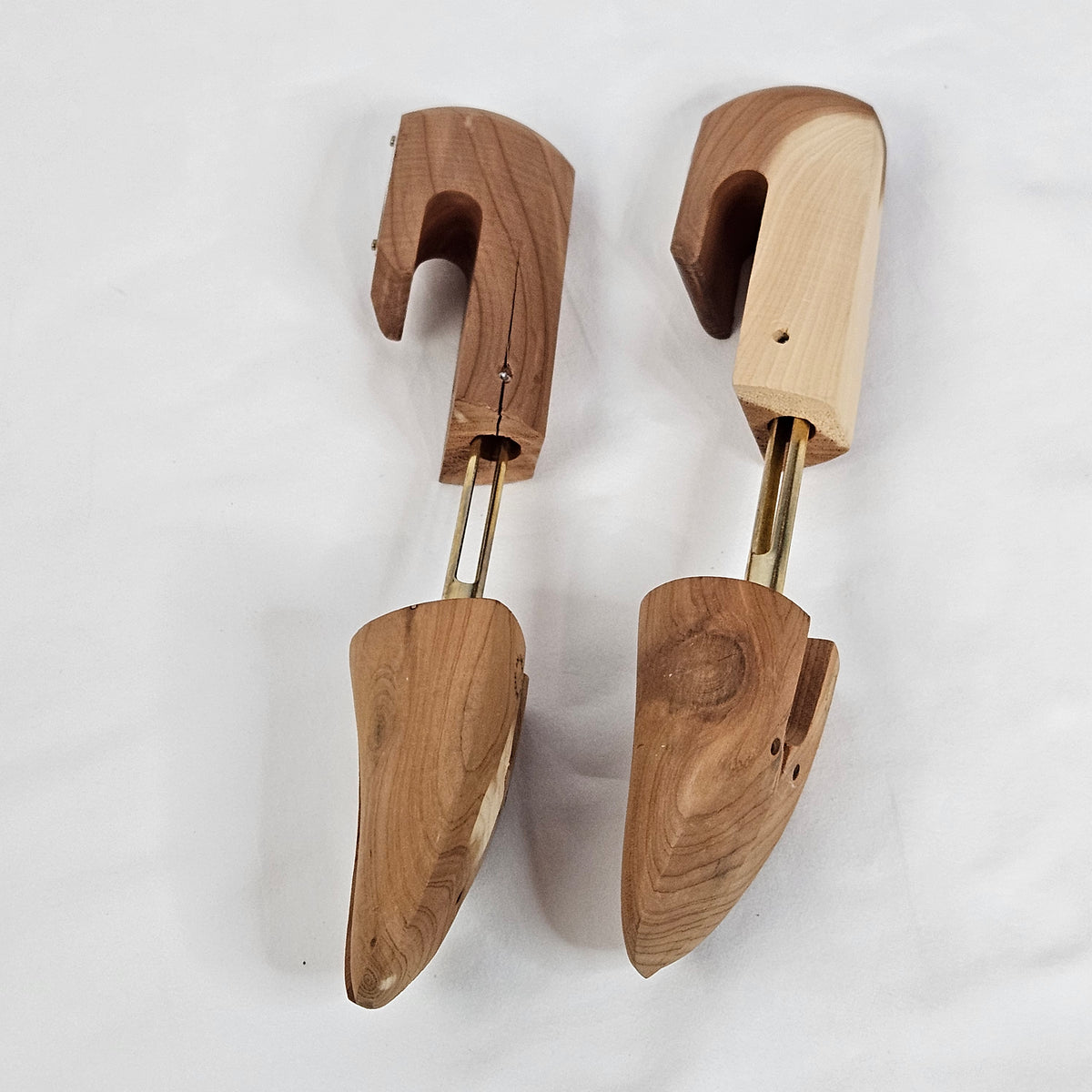 Cedar shoe trees, various sizes
