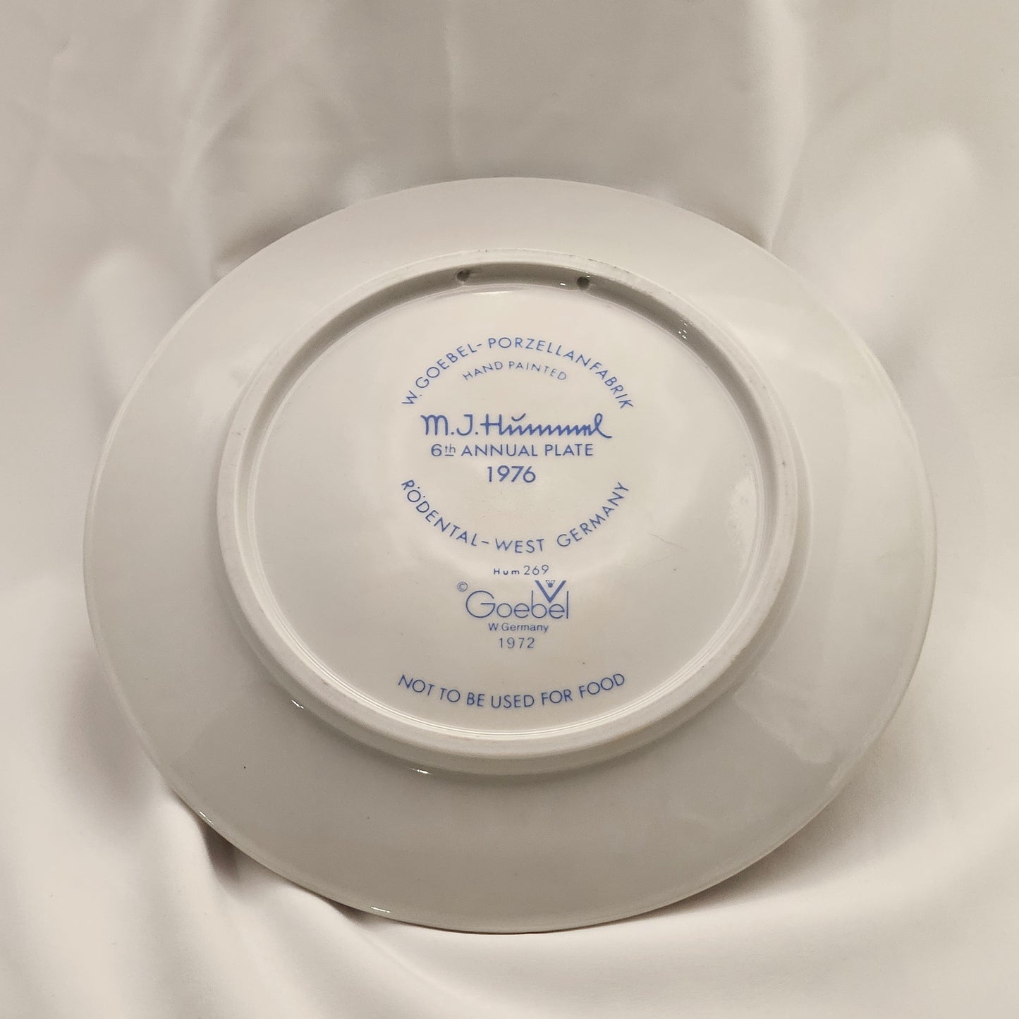 M.J. Hummel annual decorative plates, 1970s, W. Goebel, West Germany