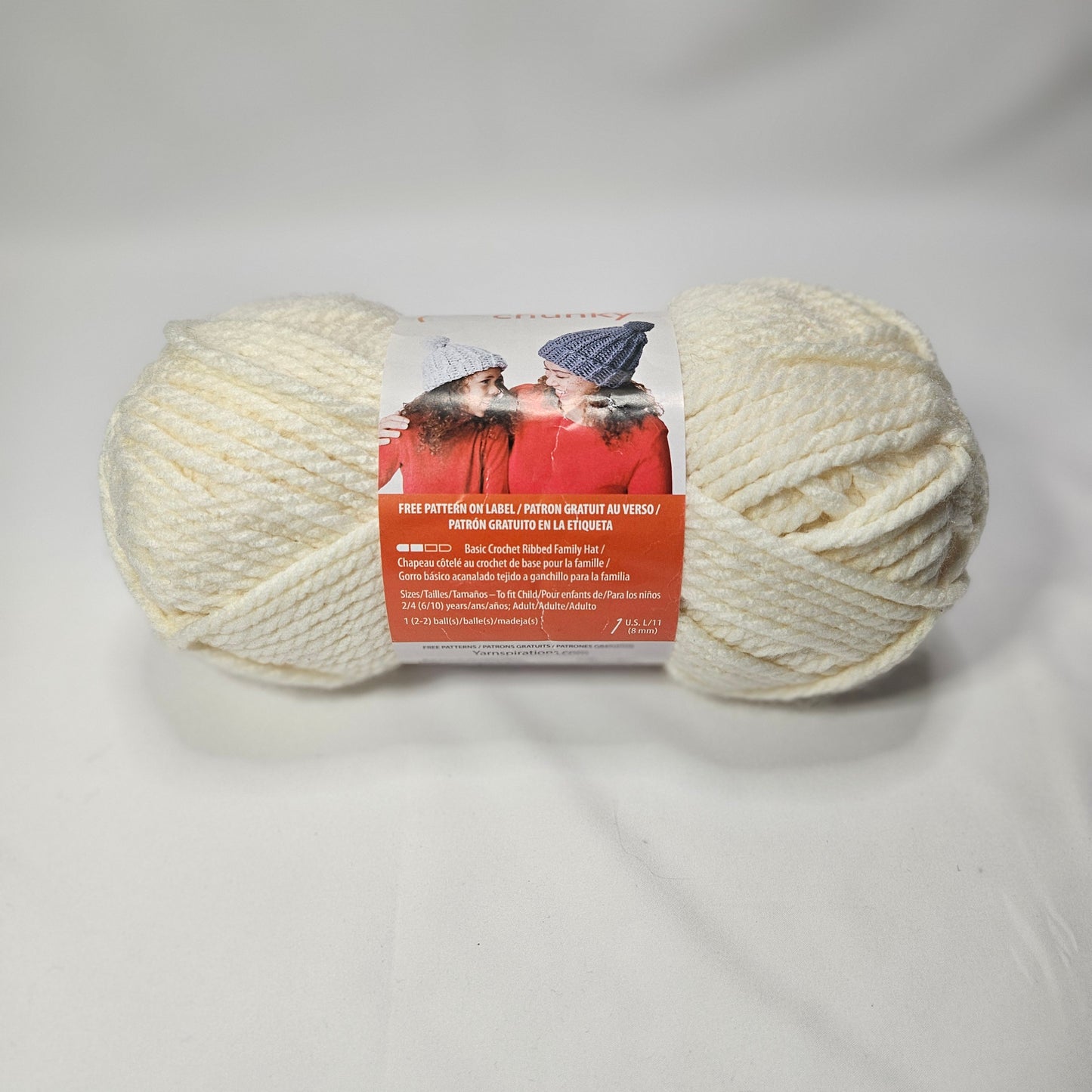 Bernat Softee Chunky yarn, Natural, 6 bulky