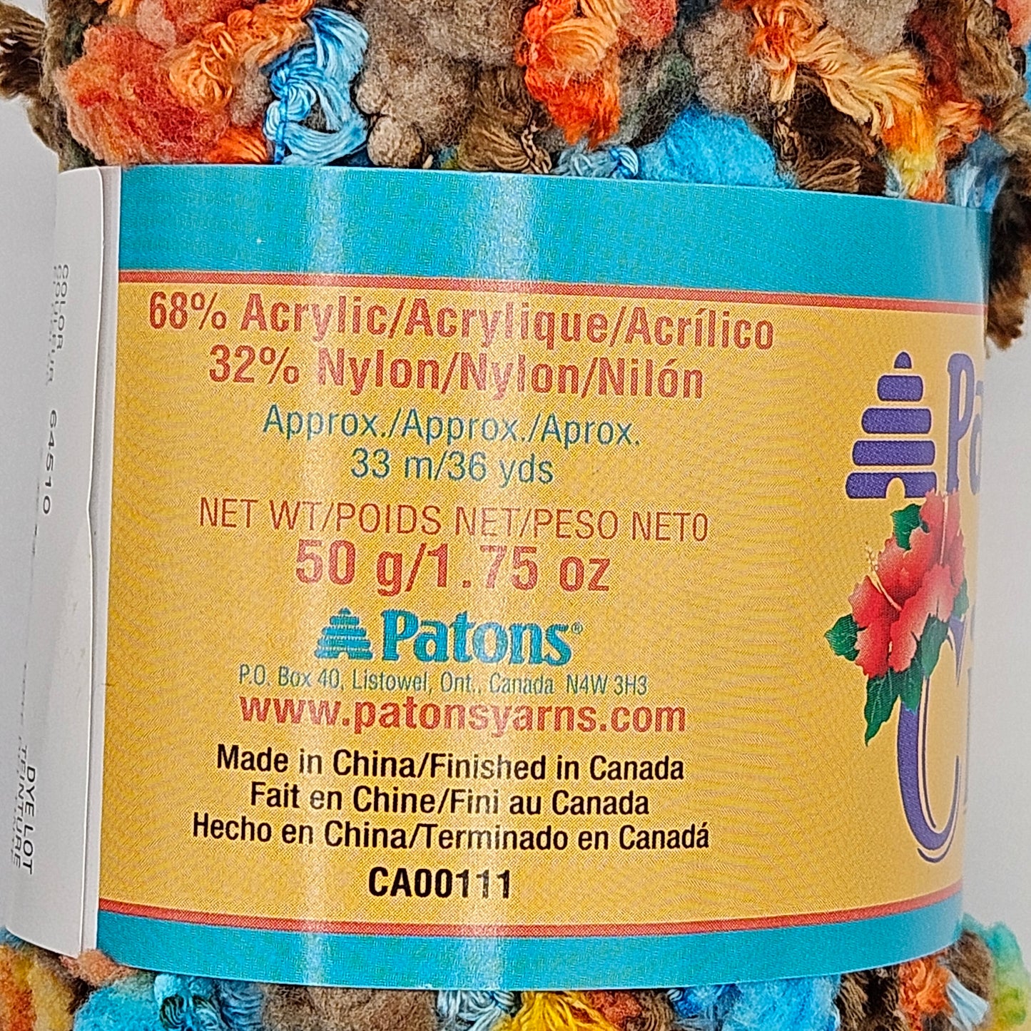 Paton's Ci Ci yarn, 2 skeins, color Amazon