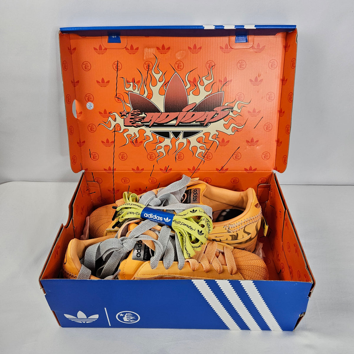 Adidas Superstar LA1501 Hellstar Hazy Orange Size 12M 13W New