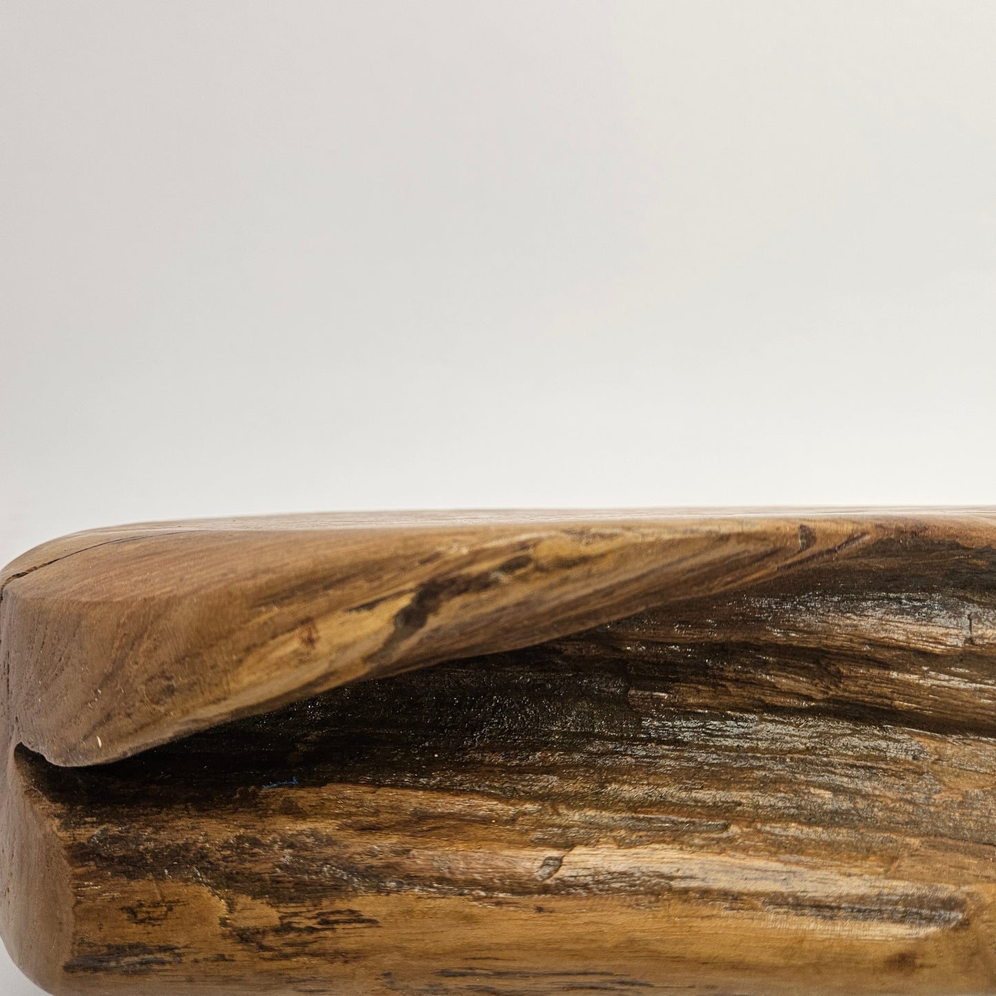 Vintage British Gardens teak bowl, 9.5x8x4 inches with 6 inch interior