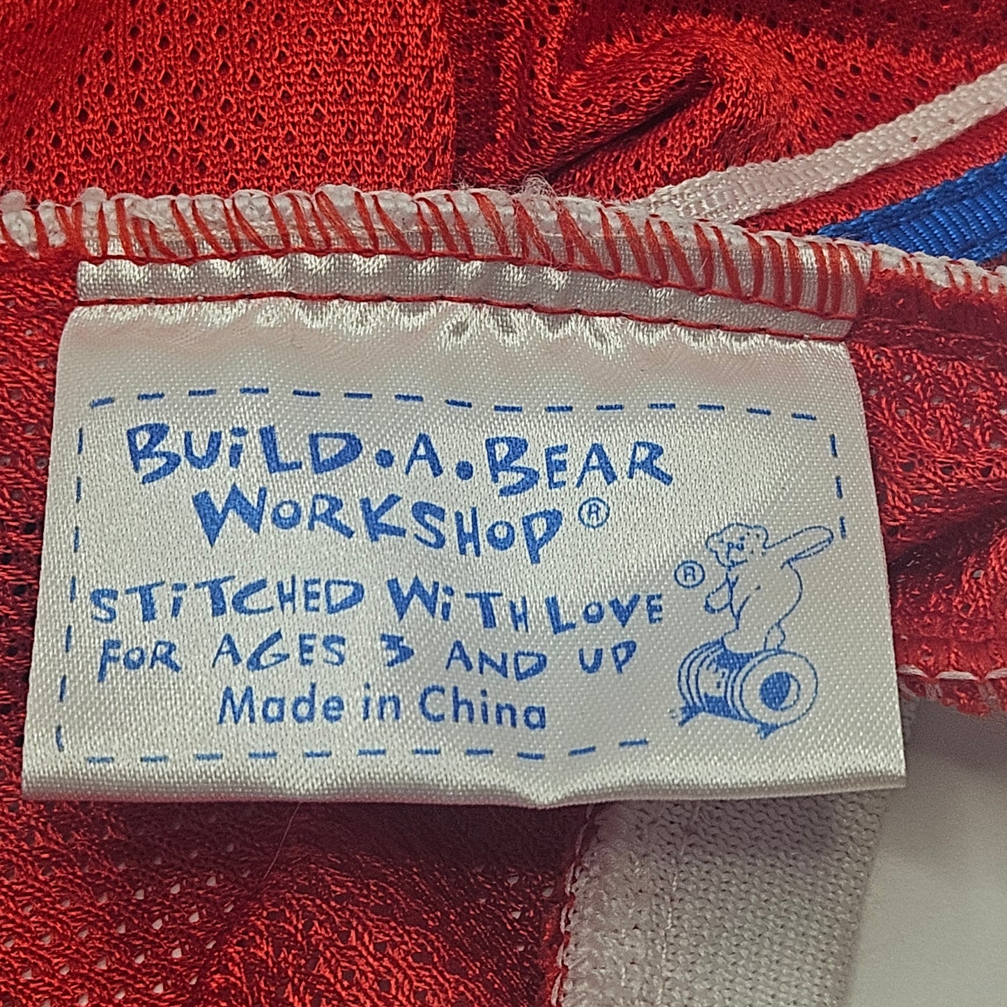 Build A Bear Workshop NBA Basketball Jersey & Shorts Red White Blue #00