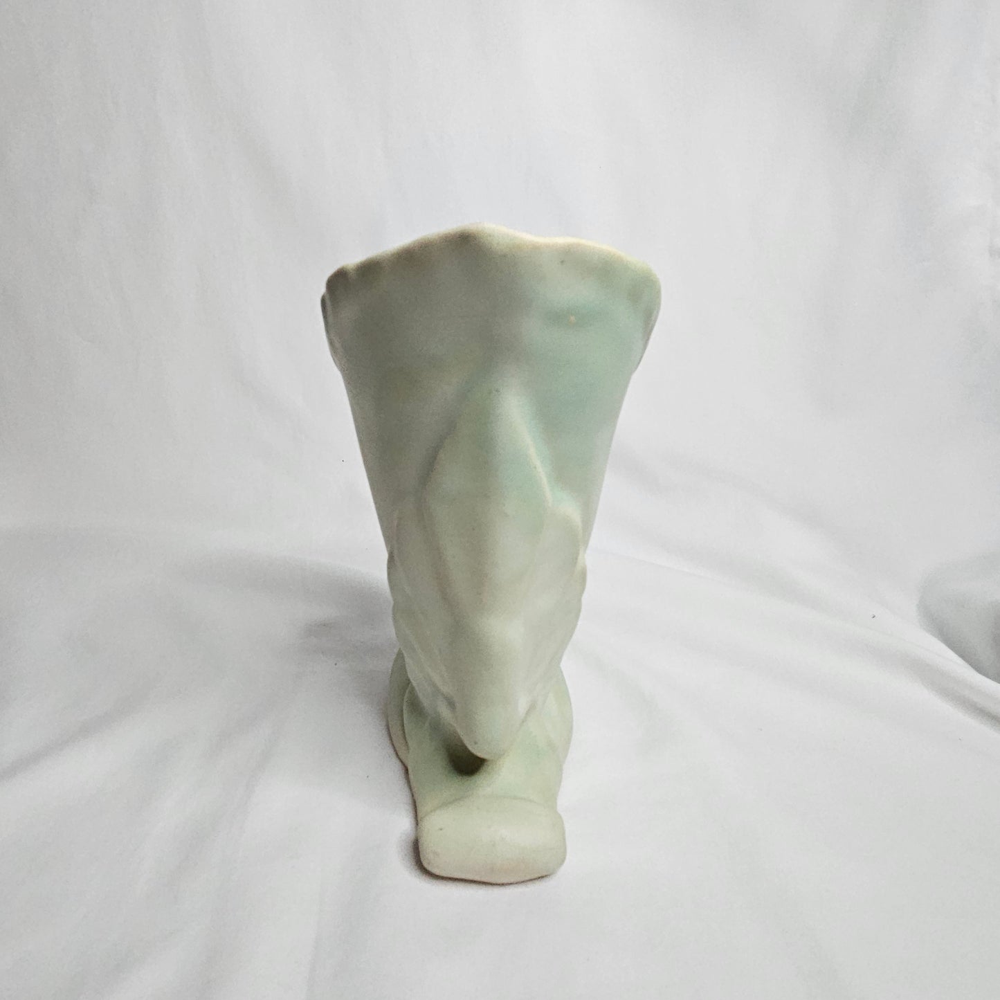 Vintage Niloak Cornucopia vase, 7" tall,