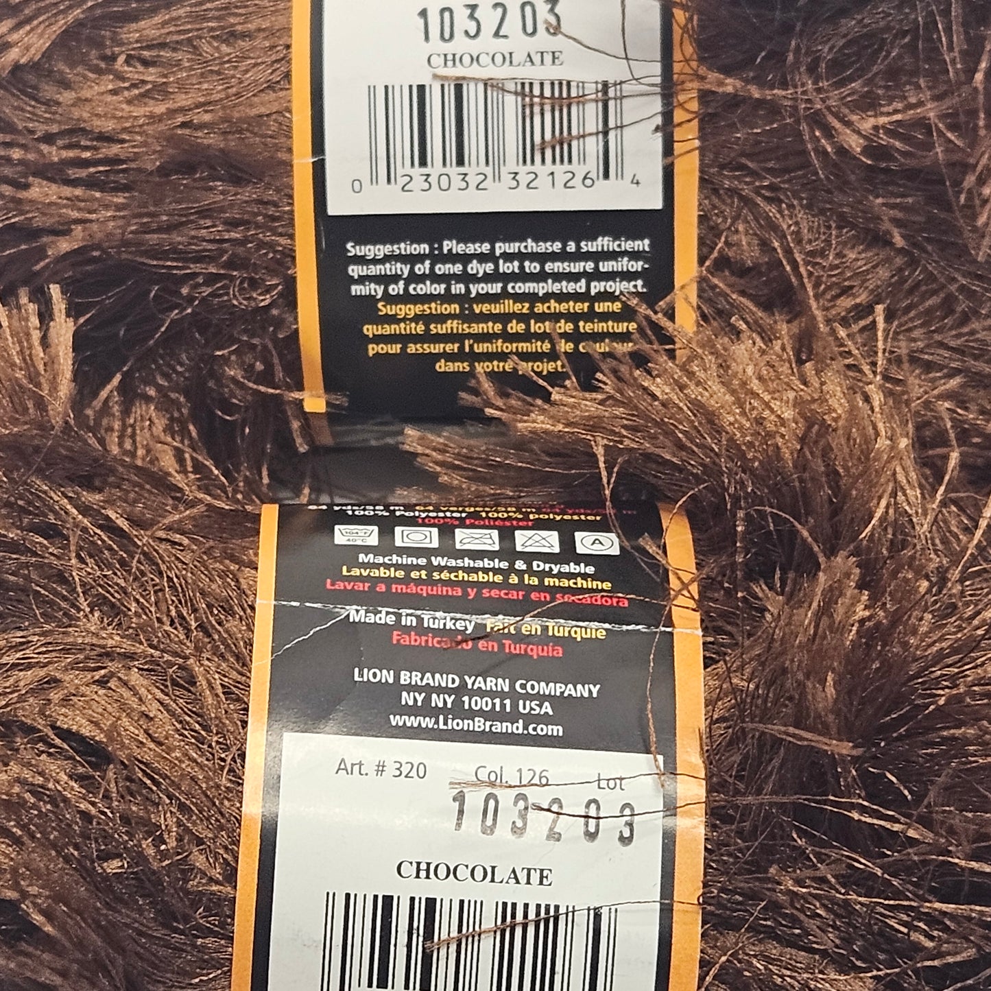 Lion Brand Fun Fur Yarn 100% Polyester, Bulky, multiple colors