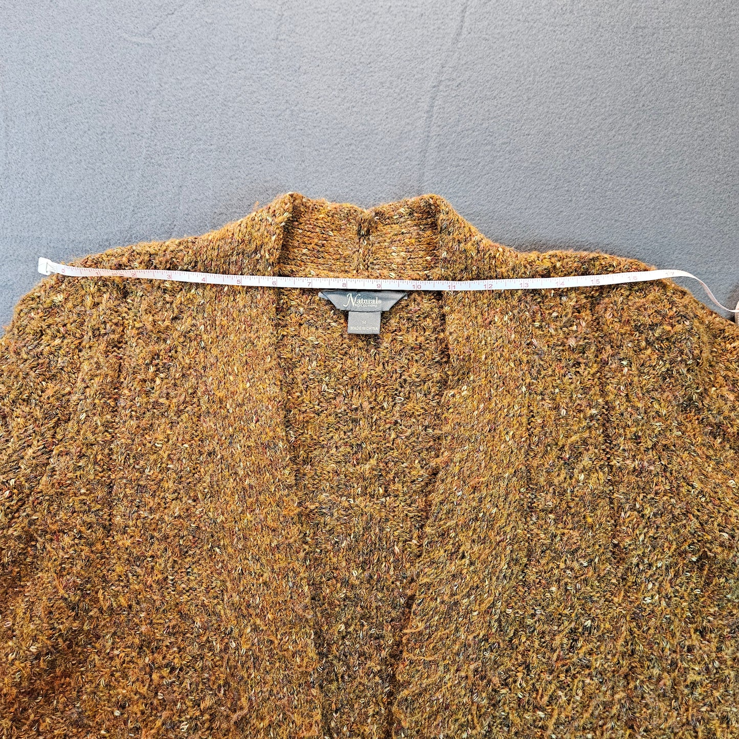 Natural Reflections cardigan with front pockets, medium