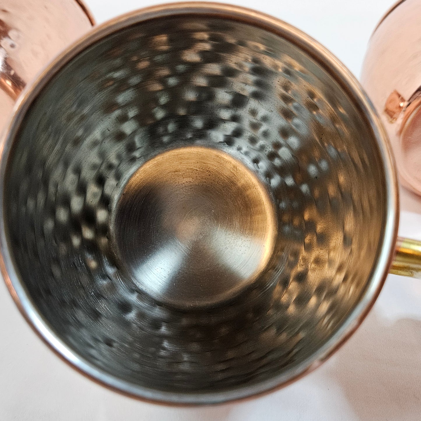 Godinger Hammered Copper Moscow Mule Mugs, set of 3