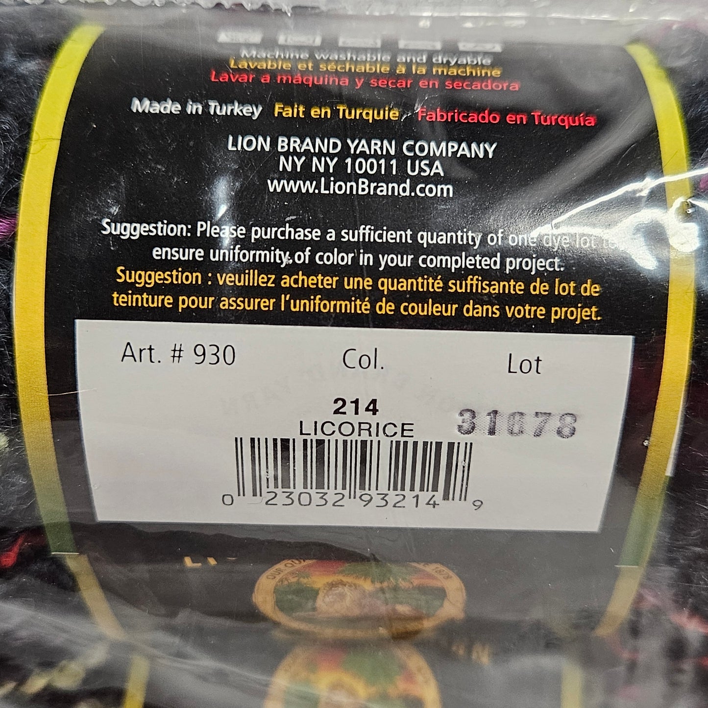 Lion Boucle yarn, Lions Brand, Super Bulky, Acrylic and Mohair