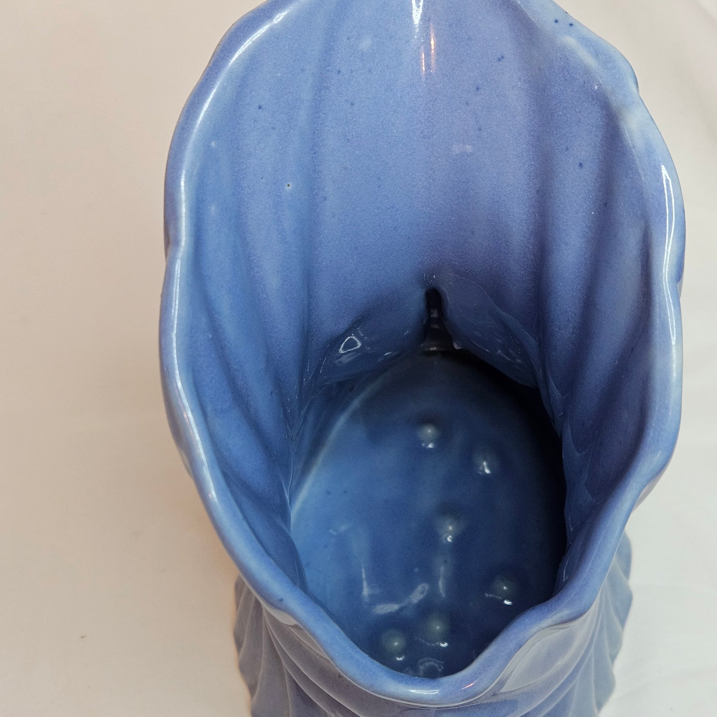 Niloak Swan Ozark Blue vintage vase, 7 inches tall