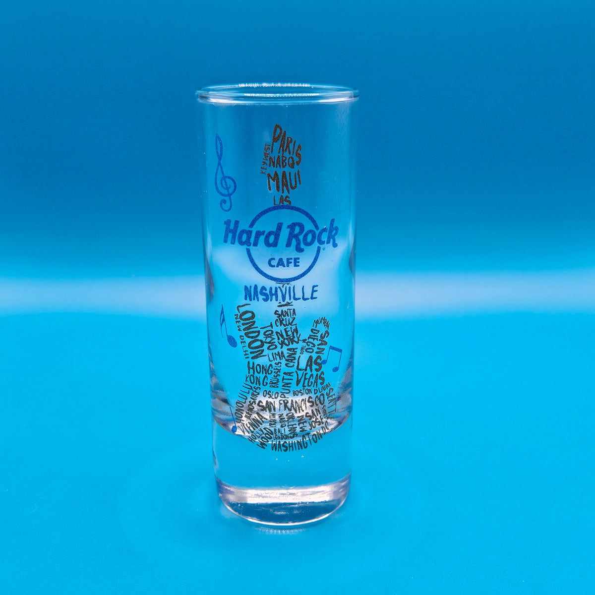 Hard Rock tall shot glasses,  pick your city